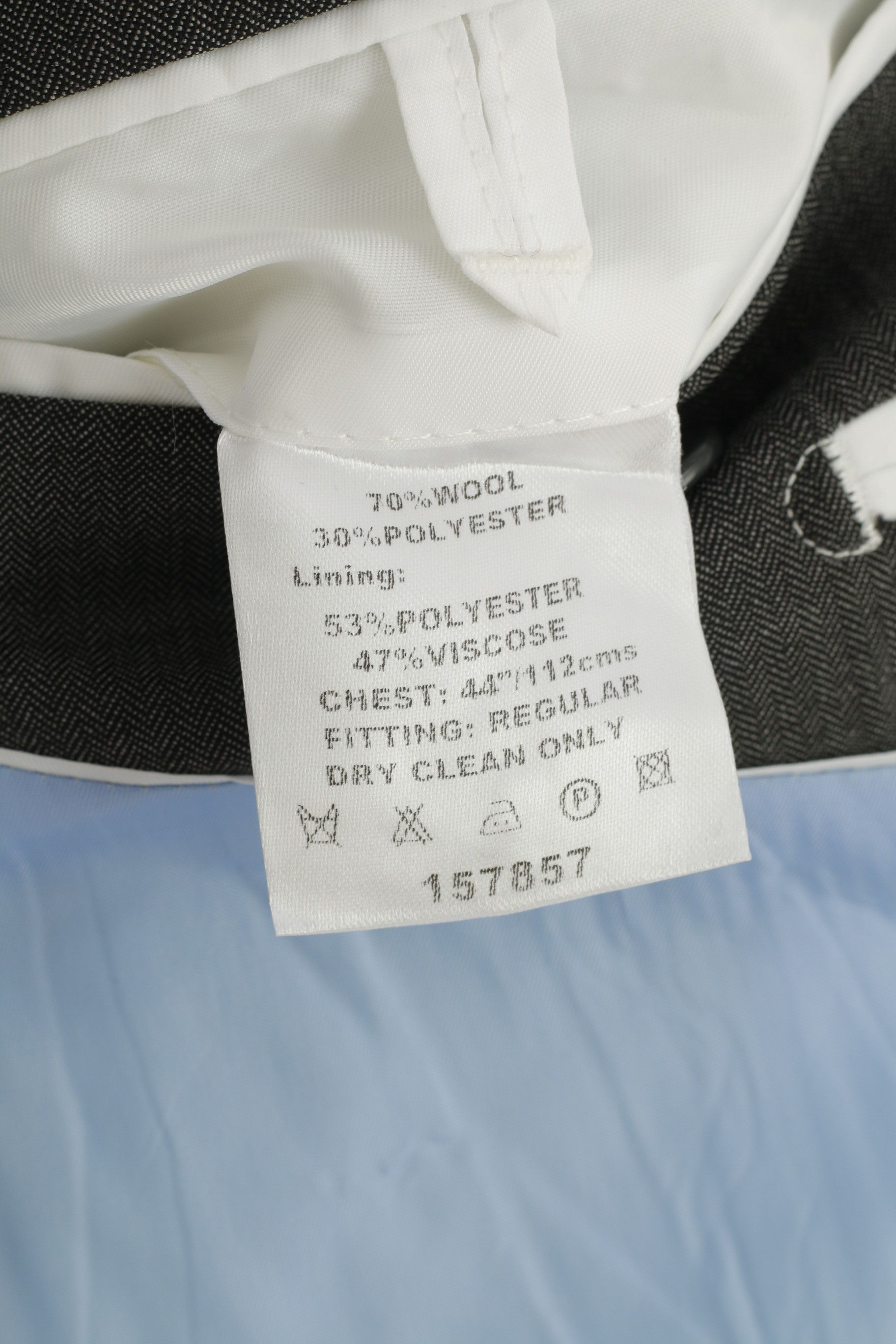 Daniel Hechter Daniel Hechter Fine Tailoring Men 44 Blazer Grey Wool 11062 Size 44R - 5 Thumbnail