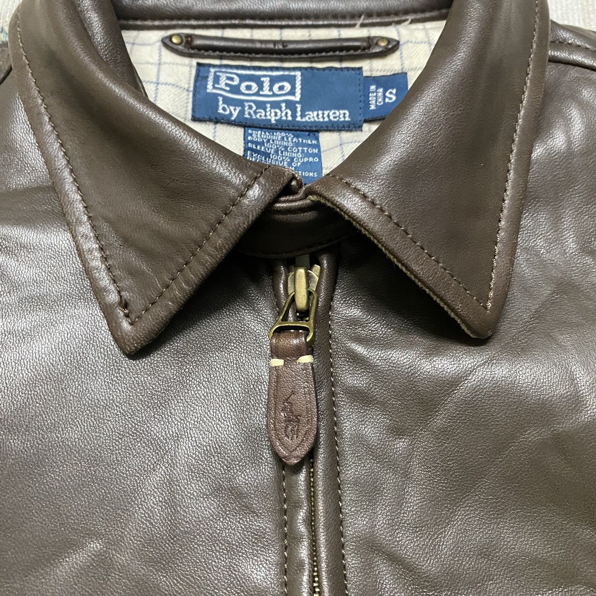 Polo Ralph Lauren Vintage Polo Ralph Lauren Leather Jacket Small Poney Size US S / EU 44-46 / 1 - 16 Thumbnail