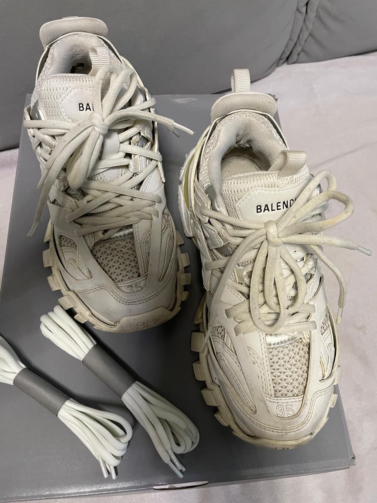 Balenciaga Balenciaga Track Trainer White Size US 4 / IT 34 - 2 Thumbnail