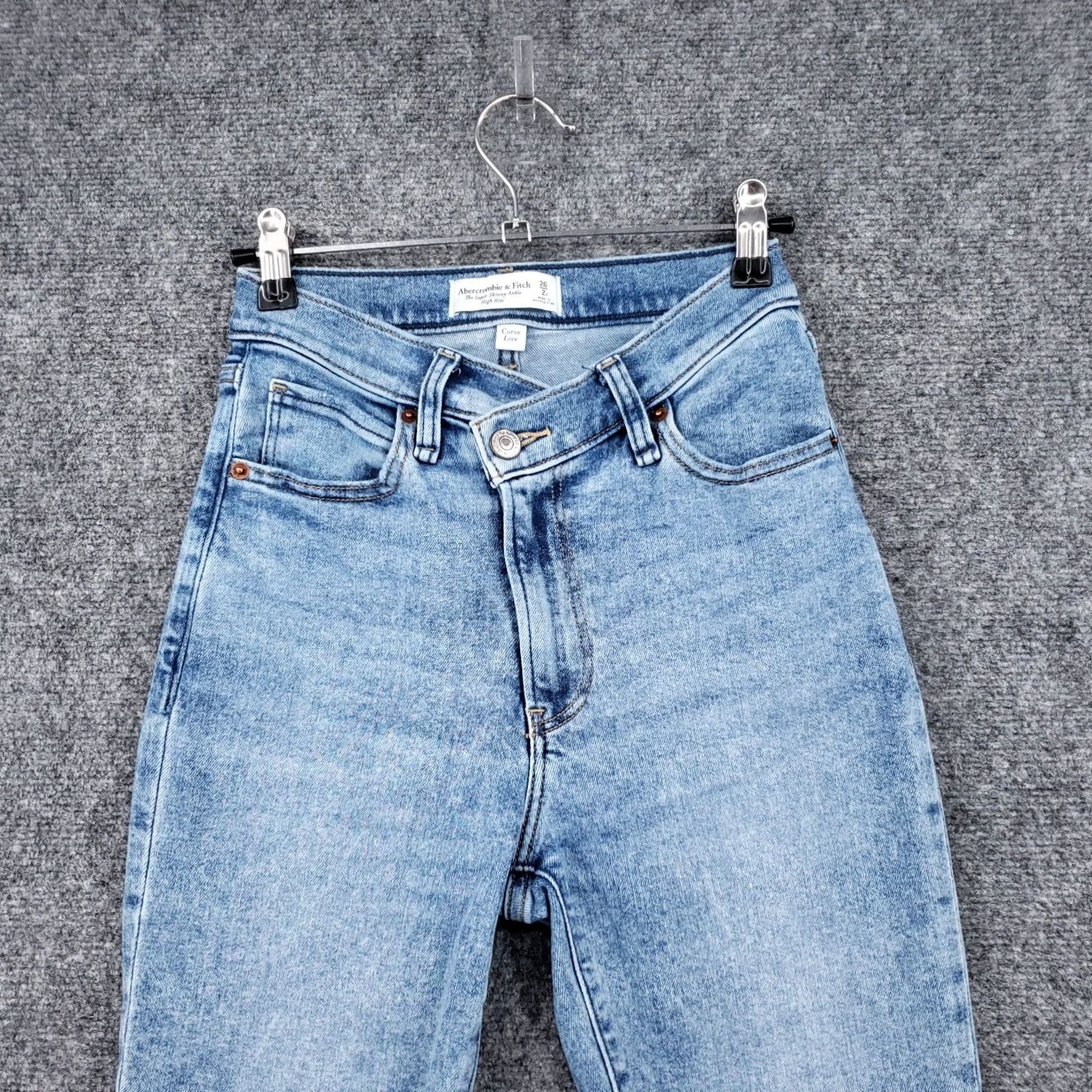 Abercrombie & Fitch Abercrombie & Fitch Jeans Womens 2 26 Blue The Super Skinny Ankle Hi Rise Denim Size 26" / US 2 / IT 38 - 3 Thumbnail