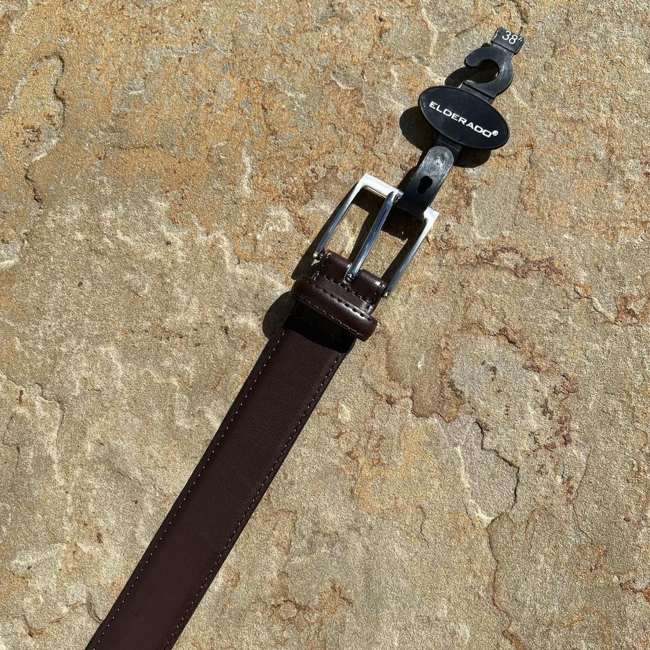 Other NWT Dark Brown Leather Belt Size ONE SIZE - 3 Thumbnail
