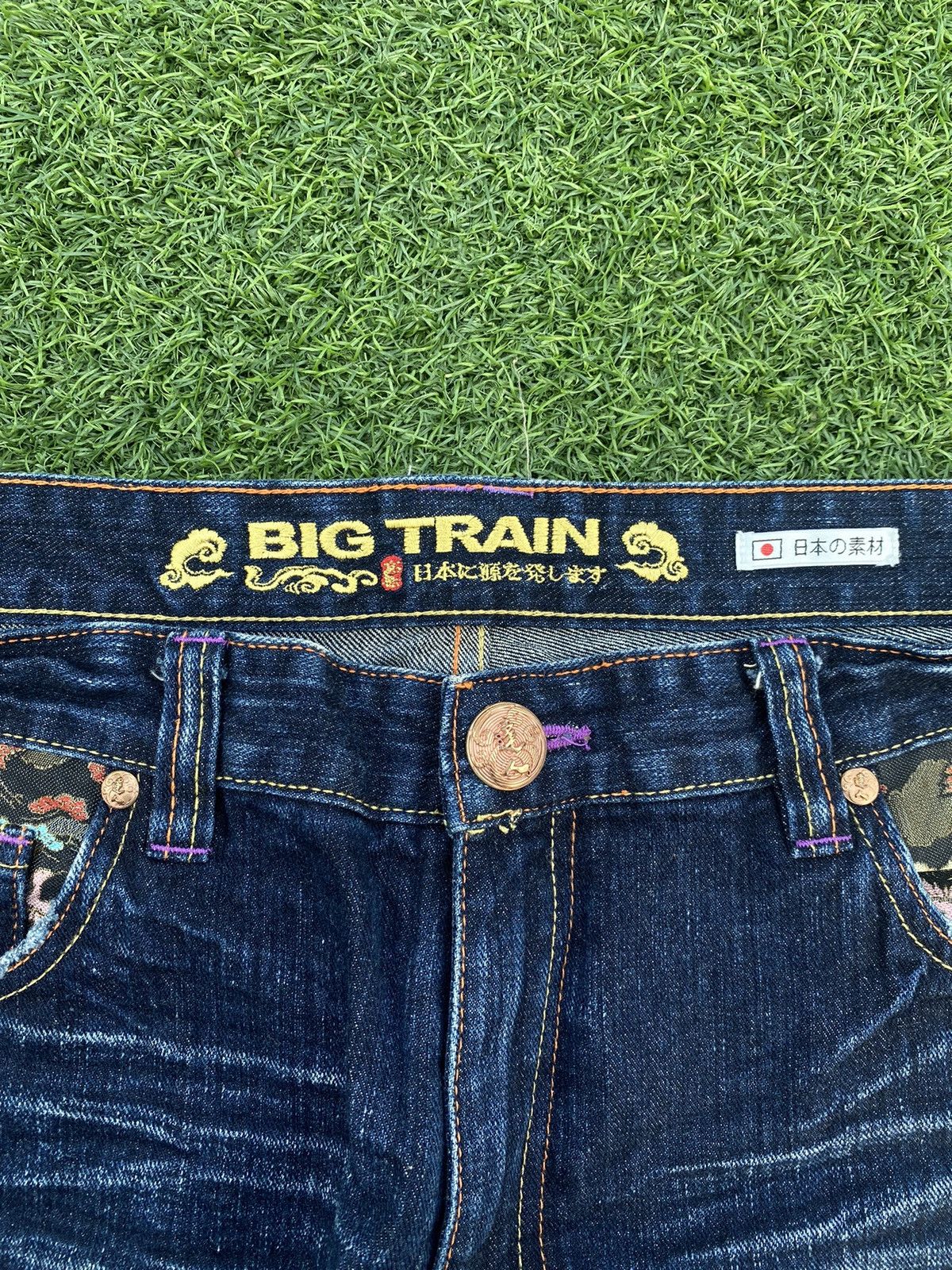 Japanese Brand VINTAGE BIG TRAIN EMBROIDERY PHOENIX LOGO Size US 35 - 5 Thumbnail
