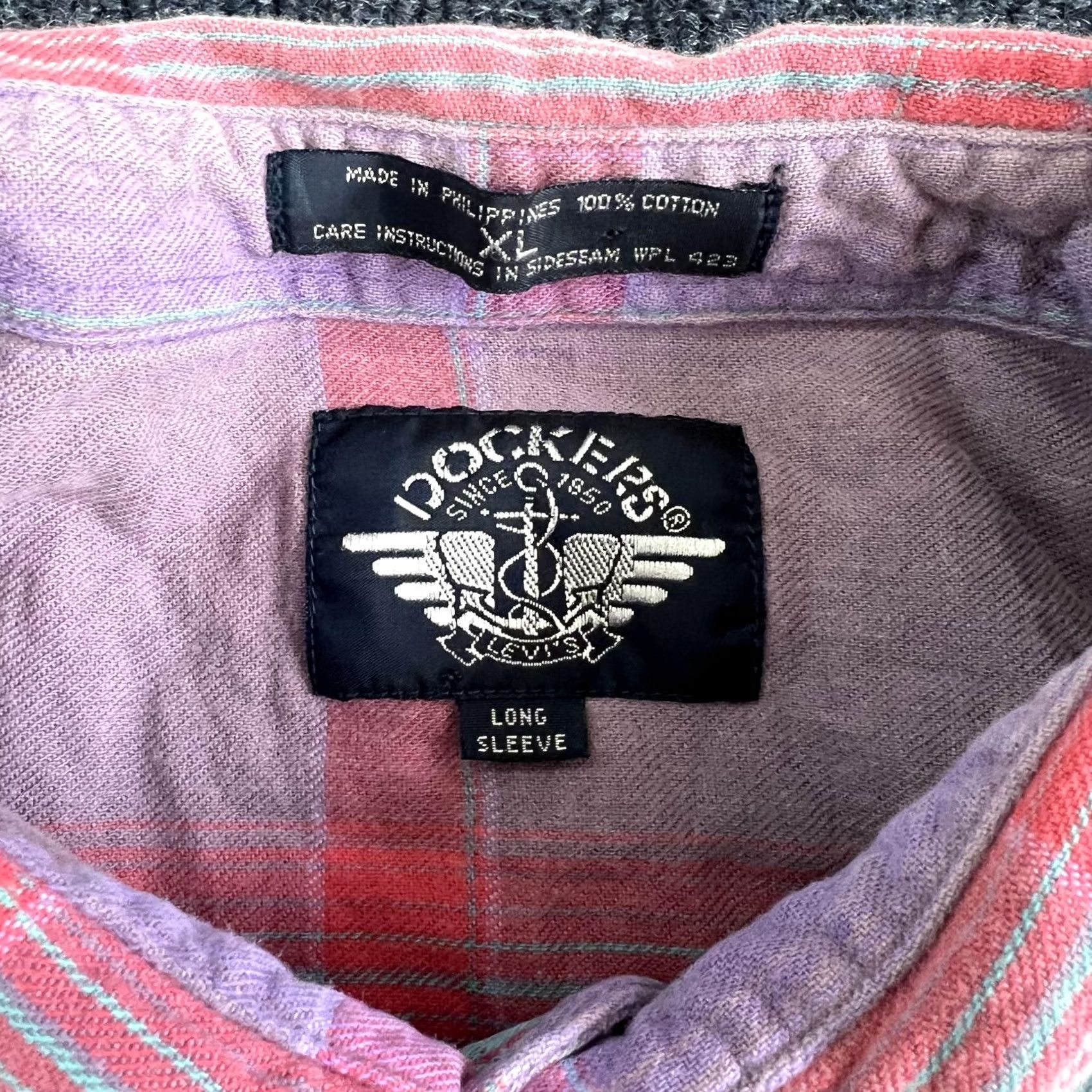 Dockers VINTAGE Dockers Shirt Mens XL Flannel Plaid Button-Up Long Sleeve Casual Size US XL / EU 56 / 4 - 3 Thumbnail
