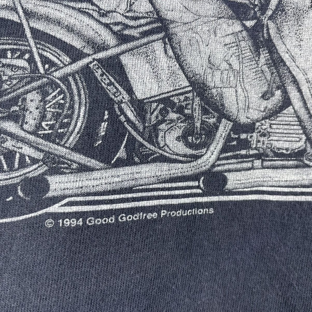 Vintage Vintage 90s Erotic Motorcycle Art T-Shirt XXXL Size US XXL / EU 58 / 5 - 9 Thumbnail