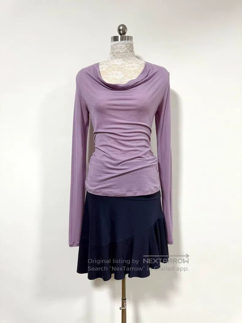 Vivienne Westwood Vivienne Westwood size L Navy blue irregularly cut pleated Size 26" / US 2 / IT 38 - 5 Thumbnail