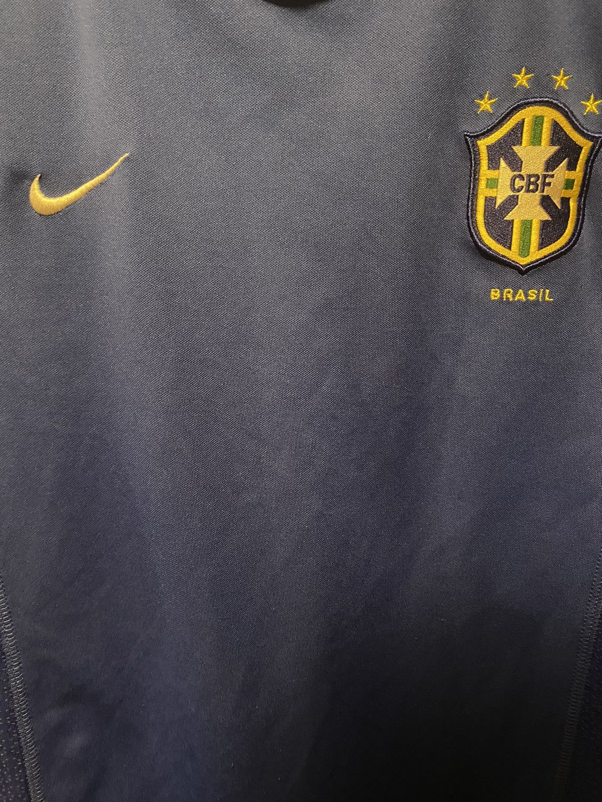 Nike × Vintage Blue Brasil Jersey Size US L / EU 52-54 / 3 - 2 Thumbnail