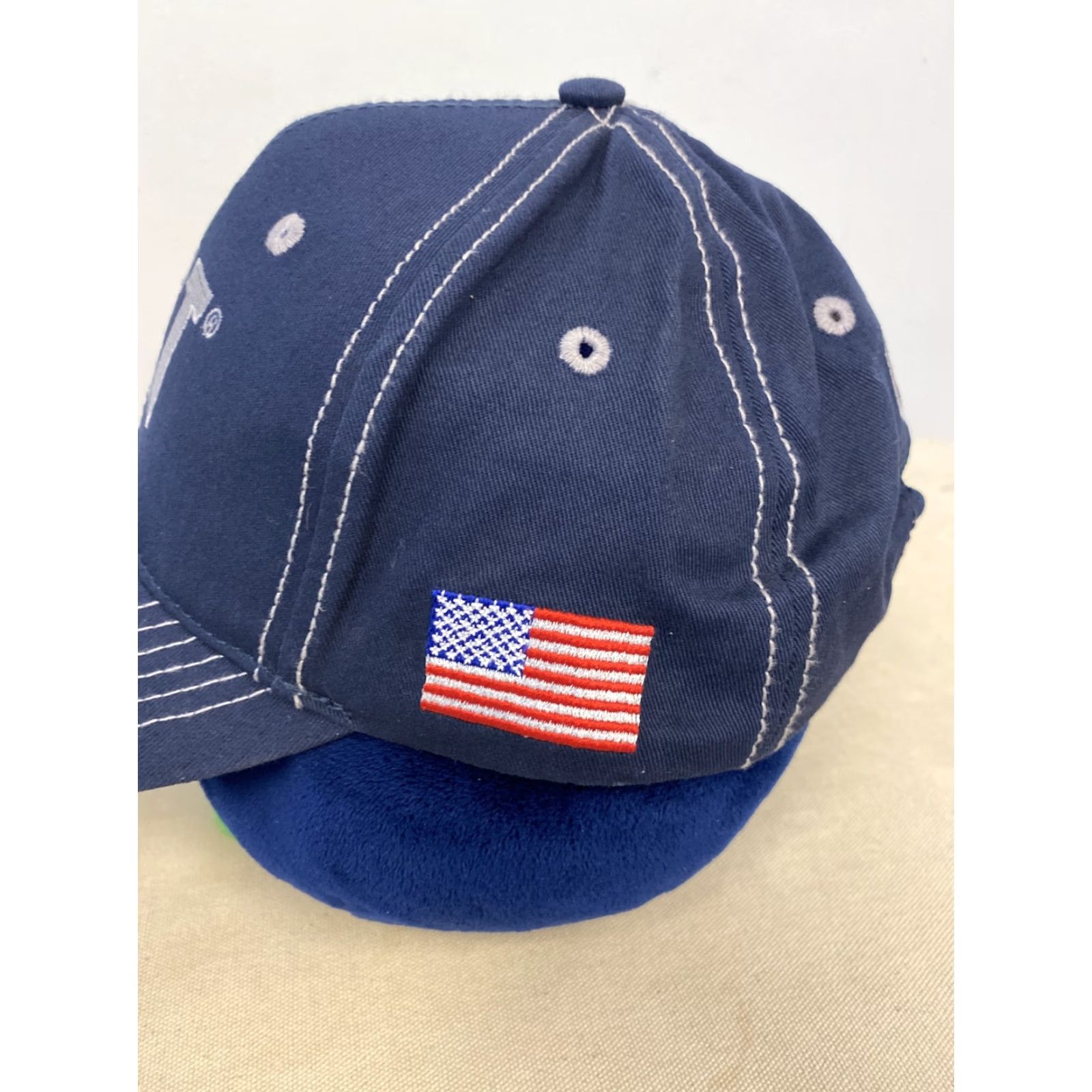 Vintage CAT Hat Men Adjustable Navy Gray CATERPILLAR CAT LOGO BASEBALL CAP Size ONE SIZE - 2 Thumbnail