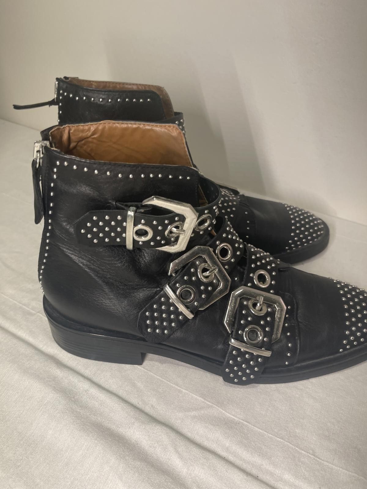 Zara Zara black studded boots Grailed