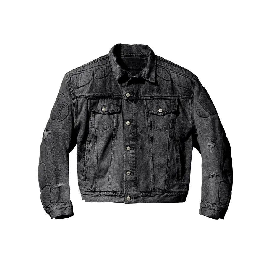 Image of Yeezy Gap Engineered By Balenciaga Padded Denim Jacket in Black, Men's (Size XL)