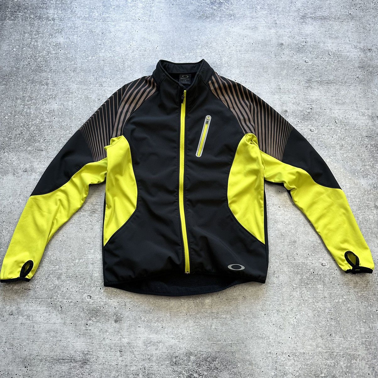 Oakley Oakley Running Zip Jacket Reflective Black Yellow Men’s Size US L / EU 52-54 / 3 - 1 Thumbnail