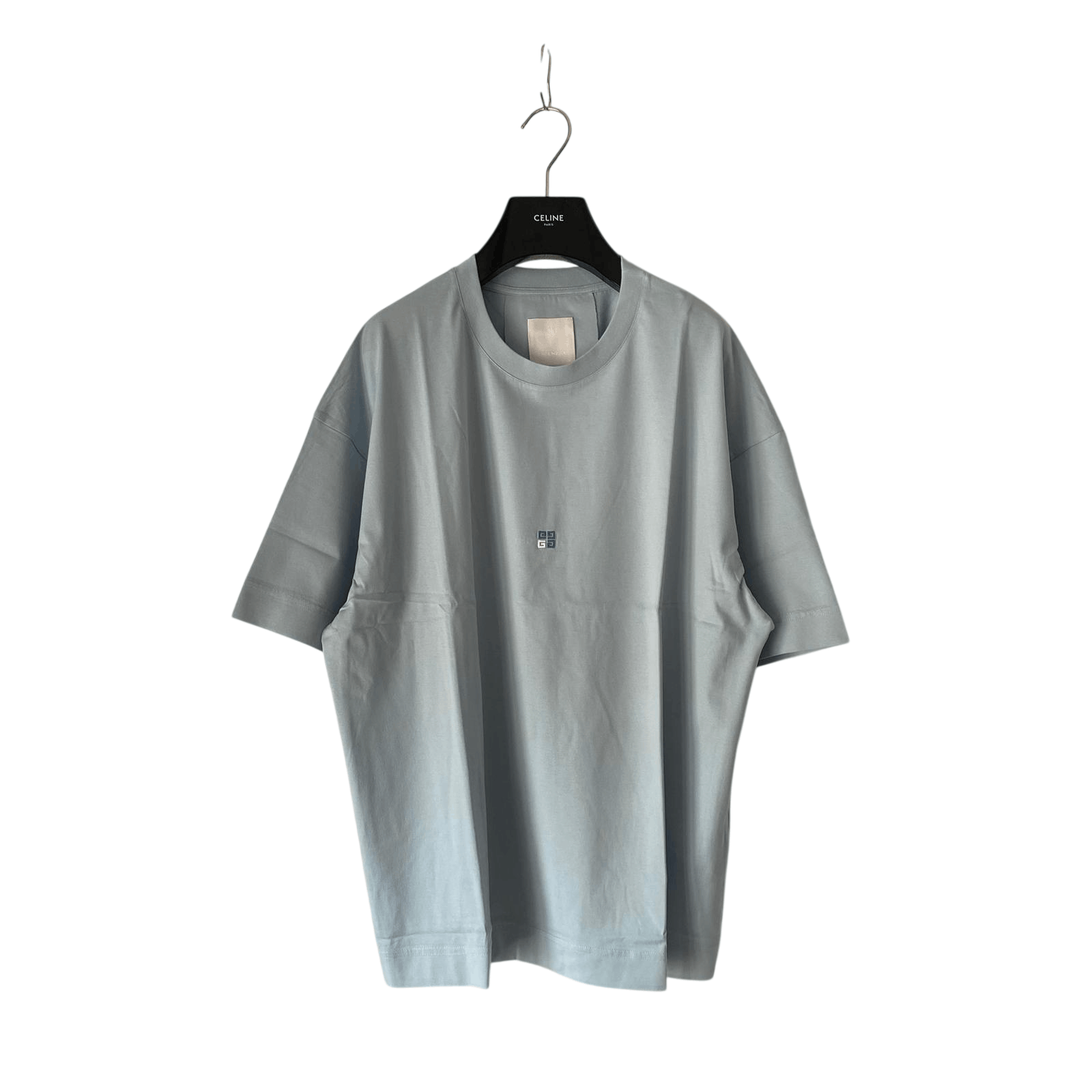 Givenchy Light Blue Embroidered 4G Logo Oversized T-Shirt Size US M / EU 48-50 / 2 - 1 Thumbnail