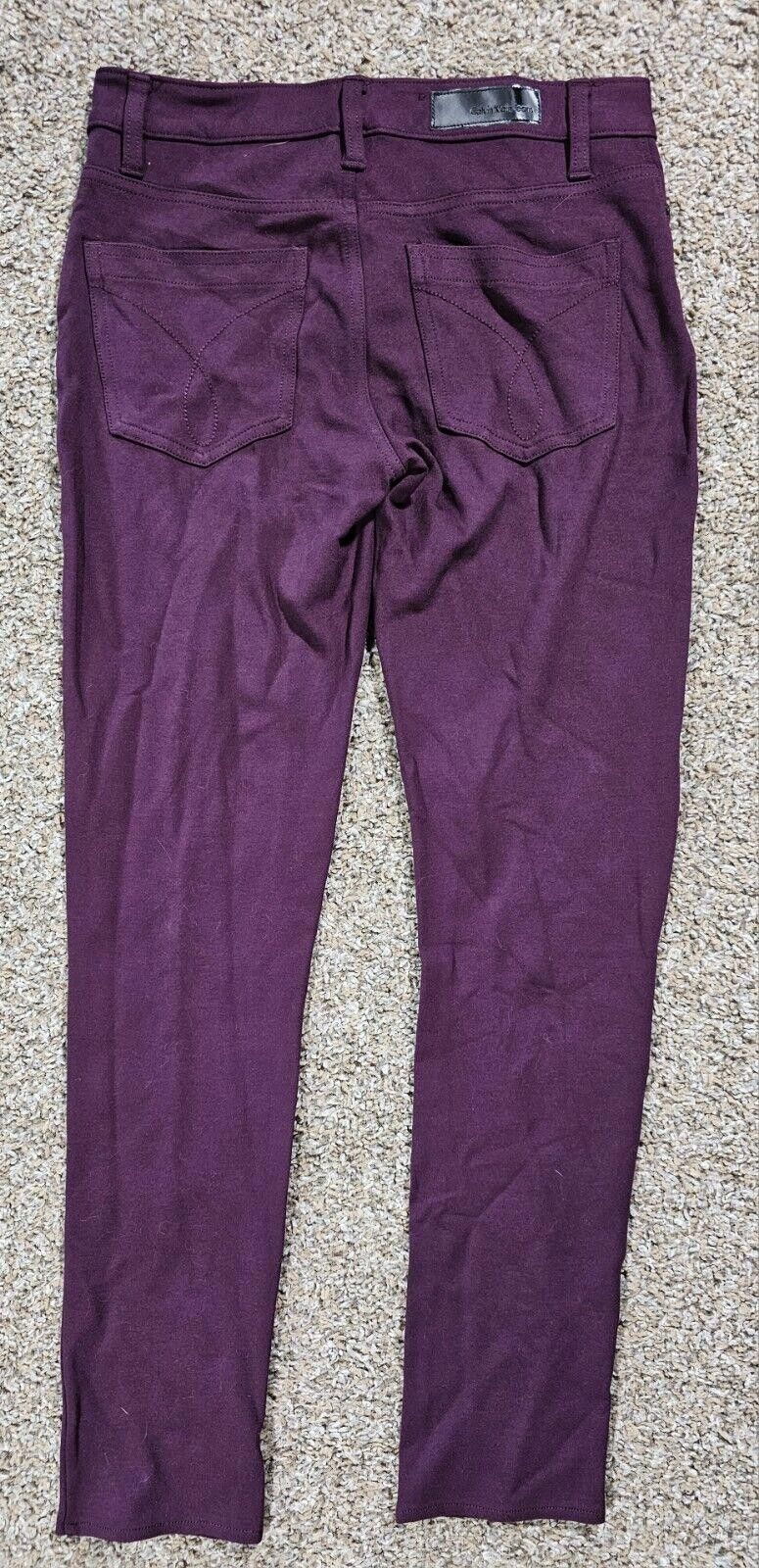 Calvin Klein Calvin Klein Career Women's Ankle Taper Pants Purple Size 4 Size 27" / US 4 / IT 40 - 7 Thumbnail