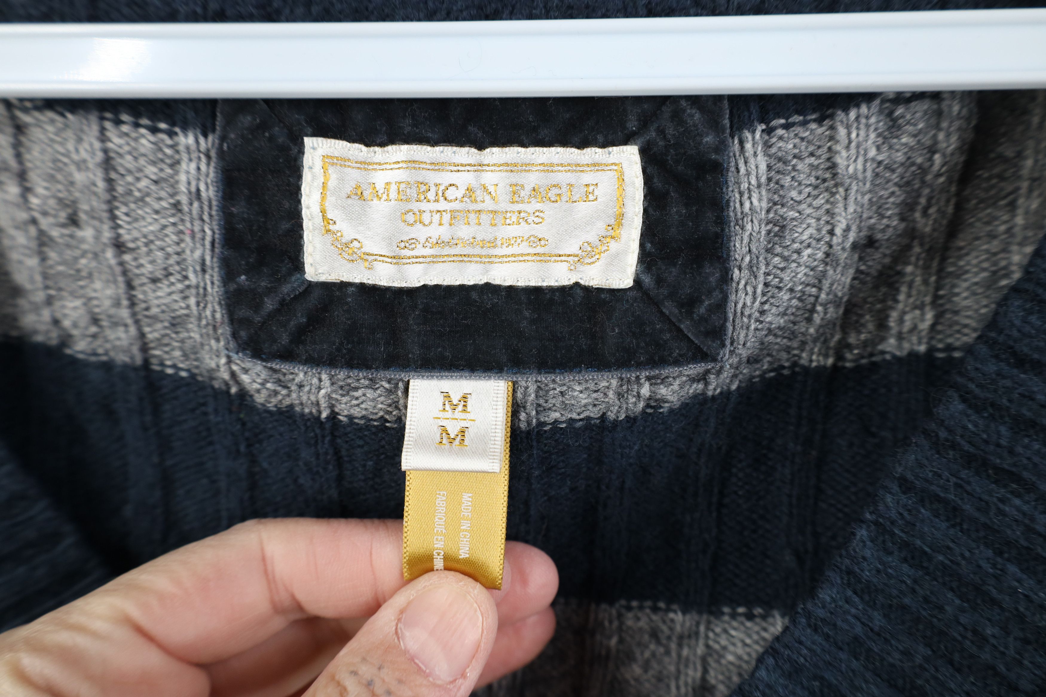 American Eagle Outfitters Vintage 90s Y2K American Eagle Wool Cable Knit Sweater Size M / US 6-8 / IT 42-44 - 5 Thumbnail