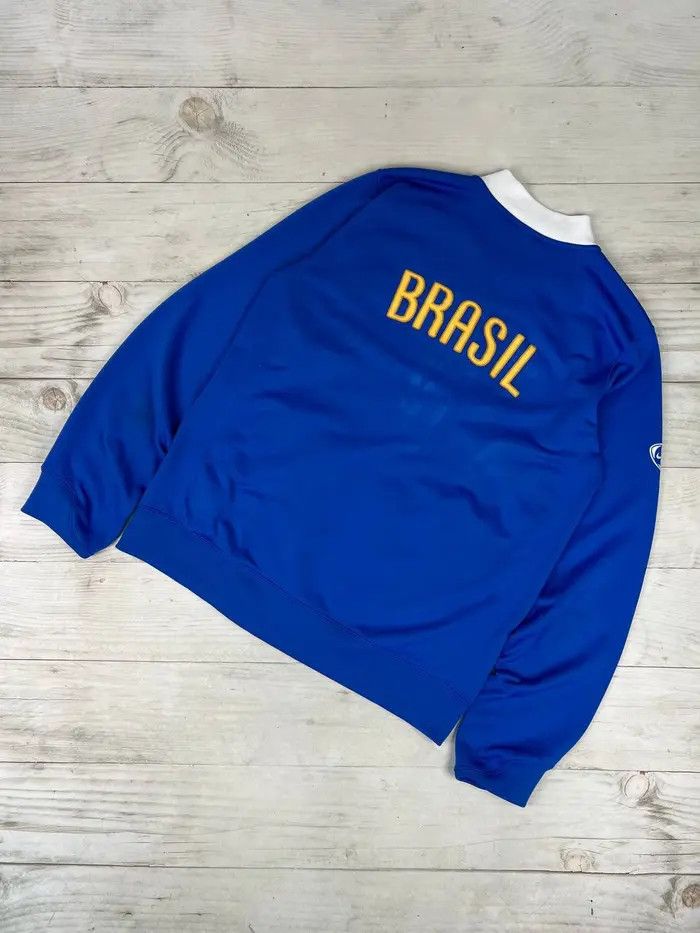 Nike Nike Brazil 2006 2008 Training Track Jacket Soccer Football Size US XL / EU 56 / 4 - 7 Thumbnail