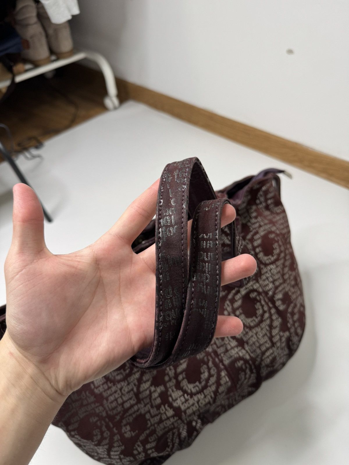 Vintage Vintage avant garde archive burgundy bag y2k if6was9 lgb sk8 Size ONE SIZE - 5 Thumbnail