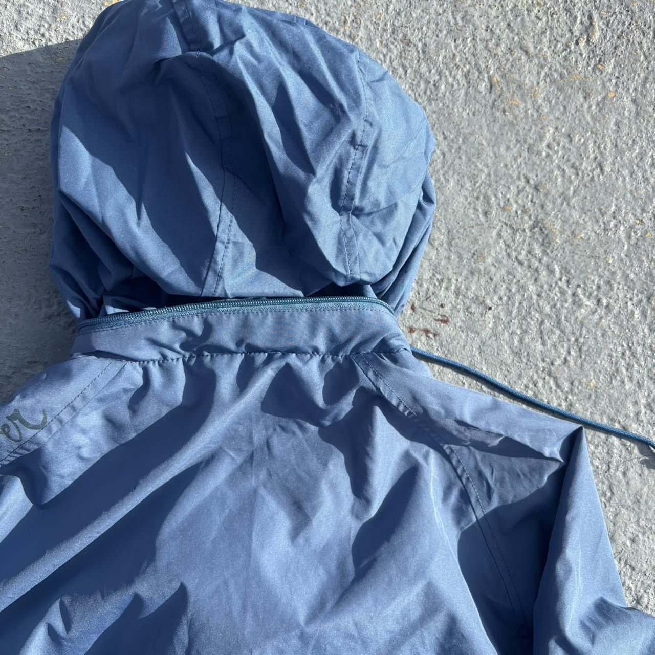 Vintage 90s Quicksilver Baby Blue Raglan Cut Nylon Jacket