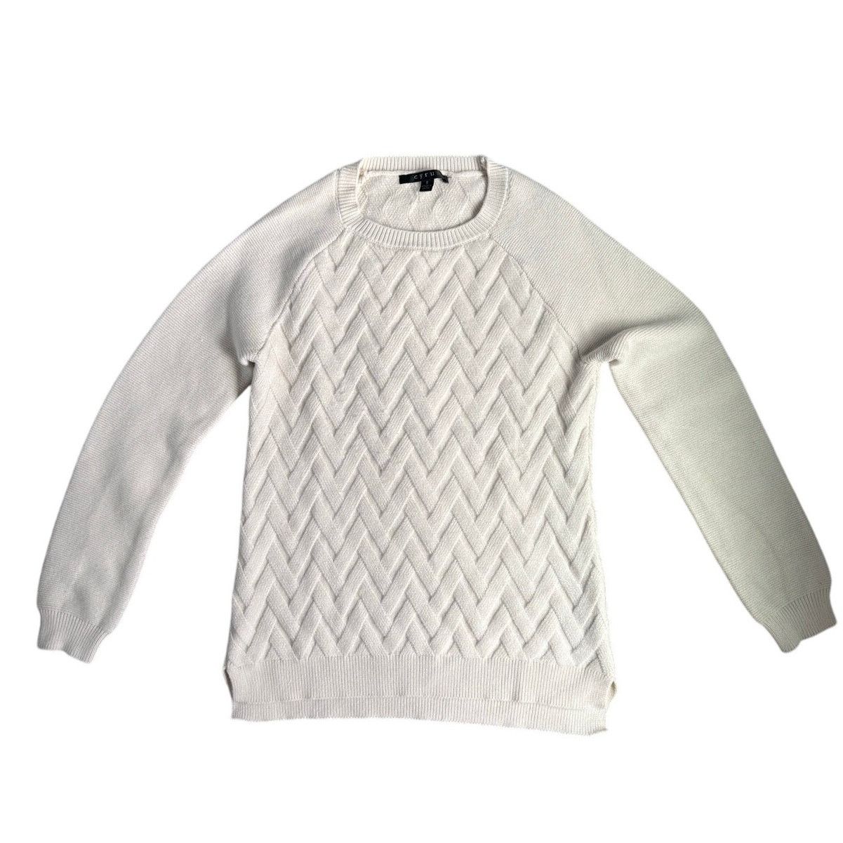 Other Cyrus Cream Textured Knit Sweater Size S Size S / US 4 / IT 40 - 1 Thumbnail