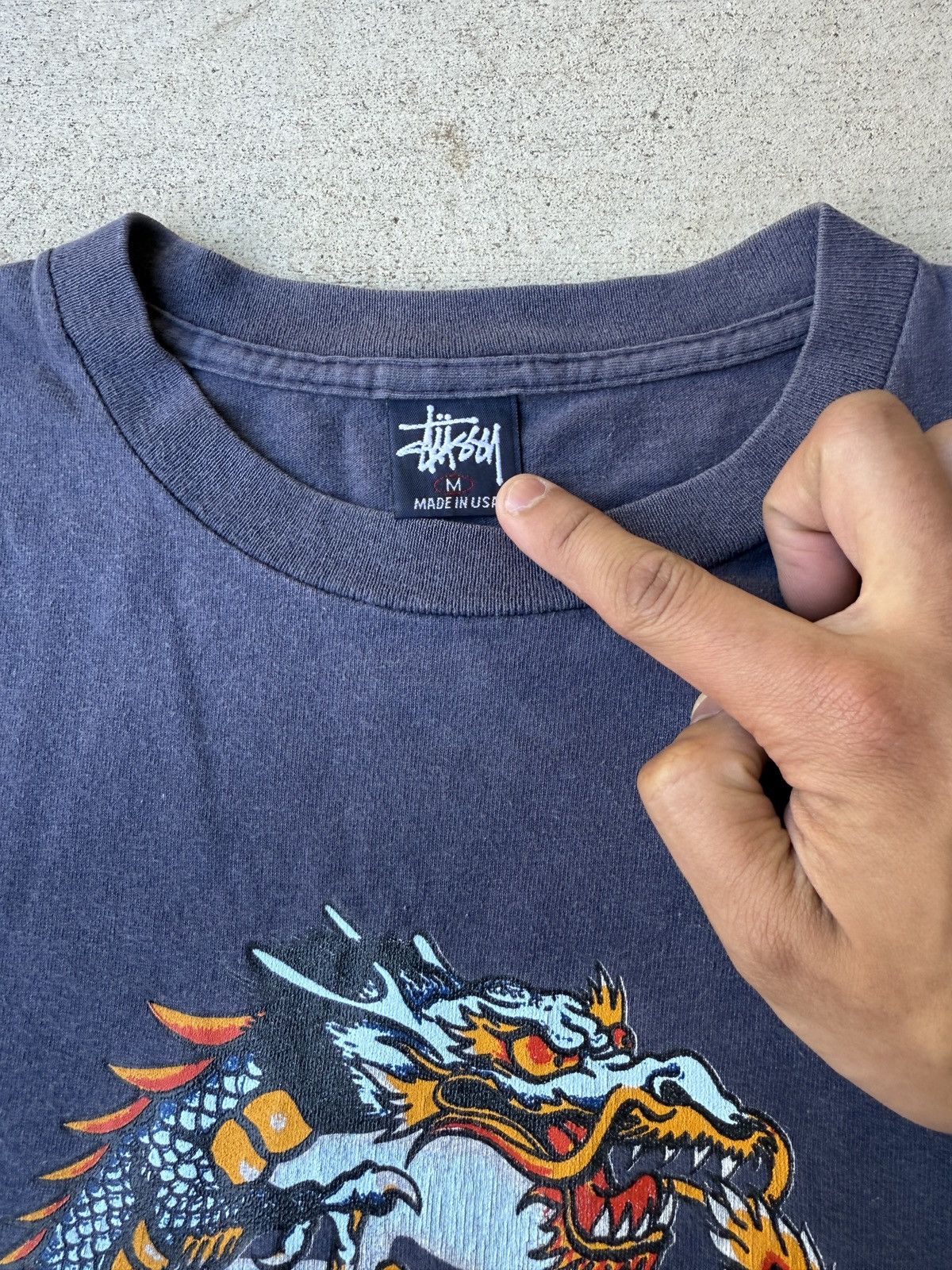 Stussy Stussy 90s vintage Dragon Tee Size US M / EU 48-50 / 2 - 3 Thumbnail