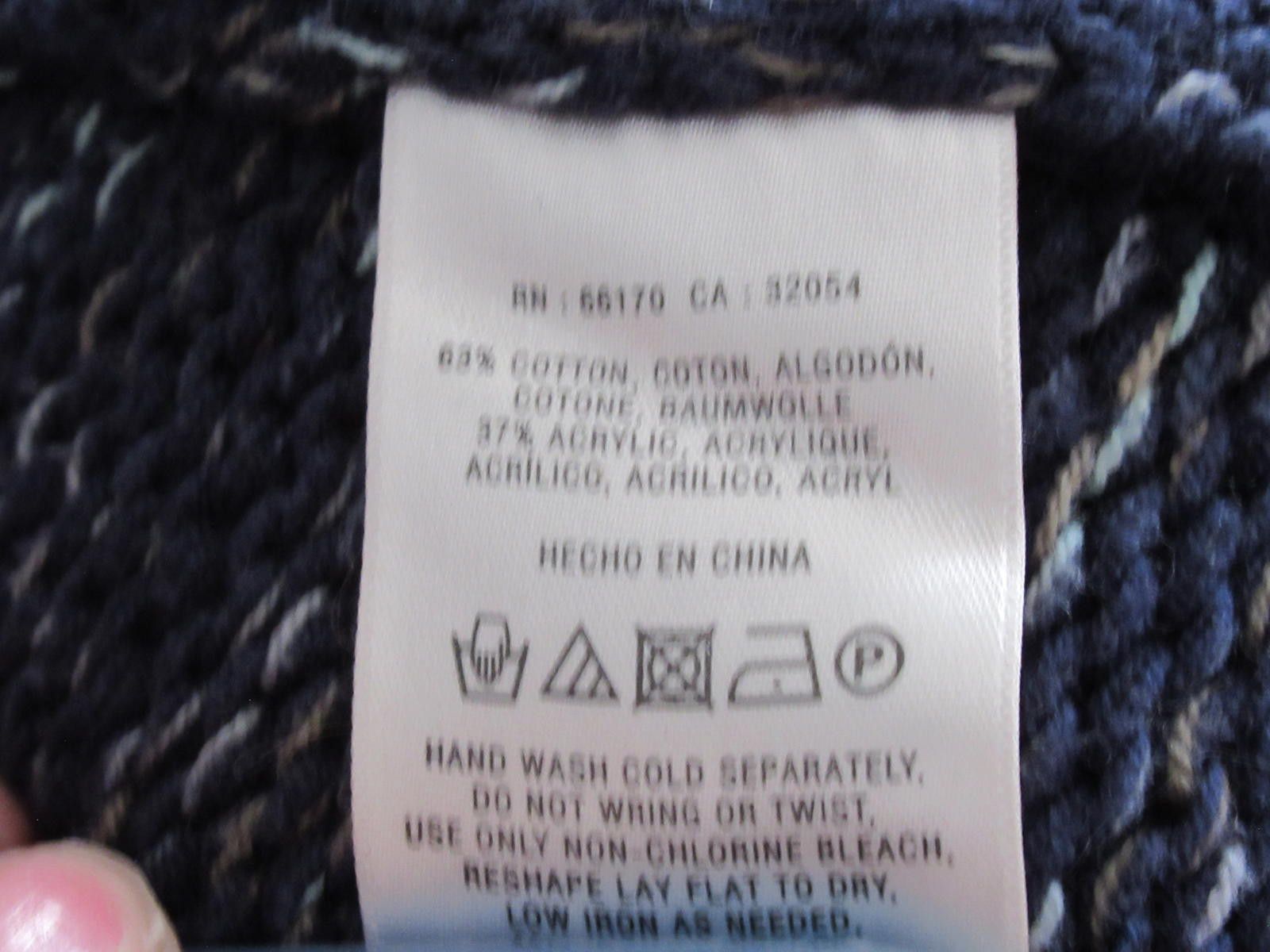 Other Cozy Women's Cowl Neck Sweater - Blue Mix Knit Size M / US 6-8 / IT 42-44 - 5 Thumbnail