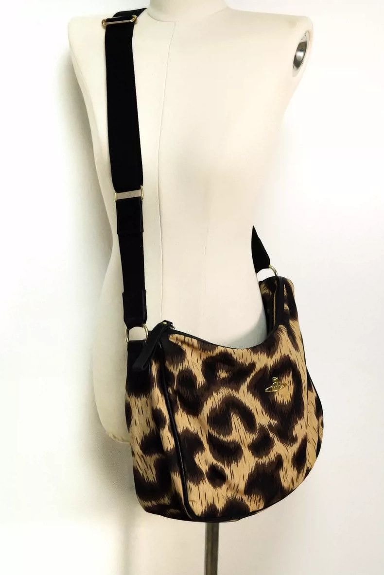 Vivienne Westwood Vivienne Westwood size os Brown leopard print mid-age backp Size ONE SIZE - 3 Thumbnail