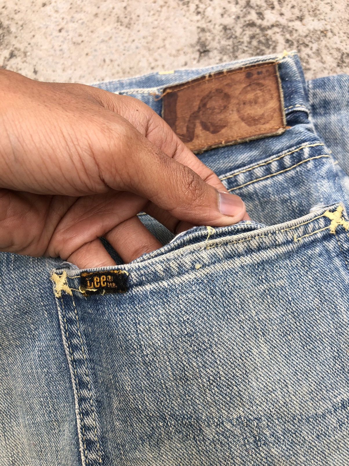 Lee VINTAGE 60s LEE 101B SELVEDGE DENIM Size US 36 / EU 52 - 8 Thumbnail
