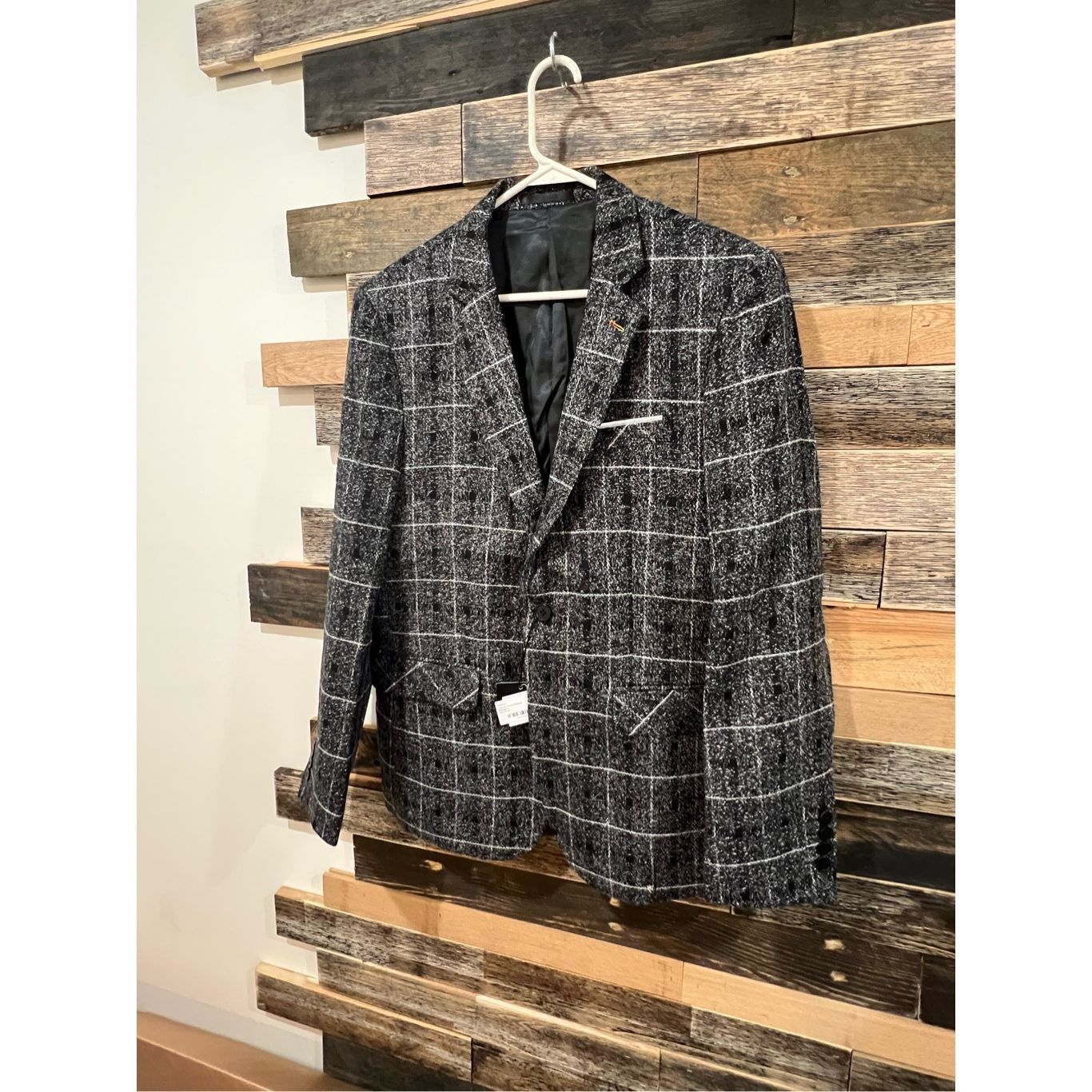 Other Proper Pair NWT mens long sleeve Blazer Sport Coat Charcoal Size 48R - 1 Thumbnail
