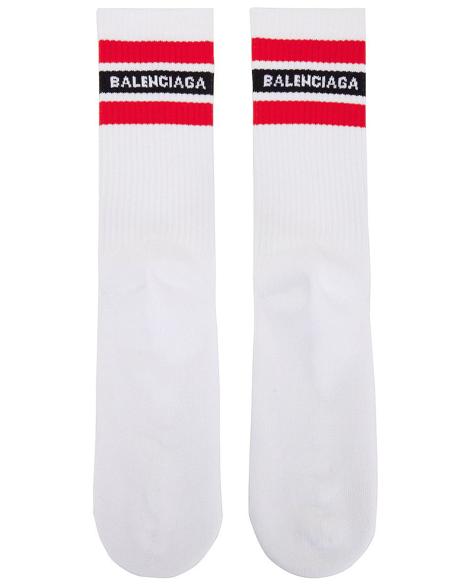 Balenciaga o1mt1gz0824 Size: XL / Striped Socks in Multicolor Size ONE SIZE - 3 Thumbnail