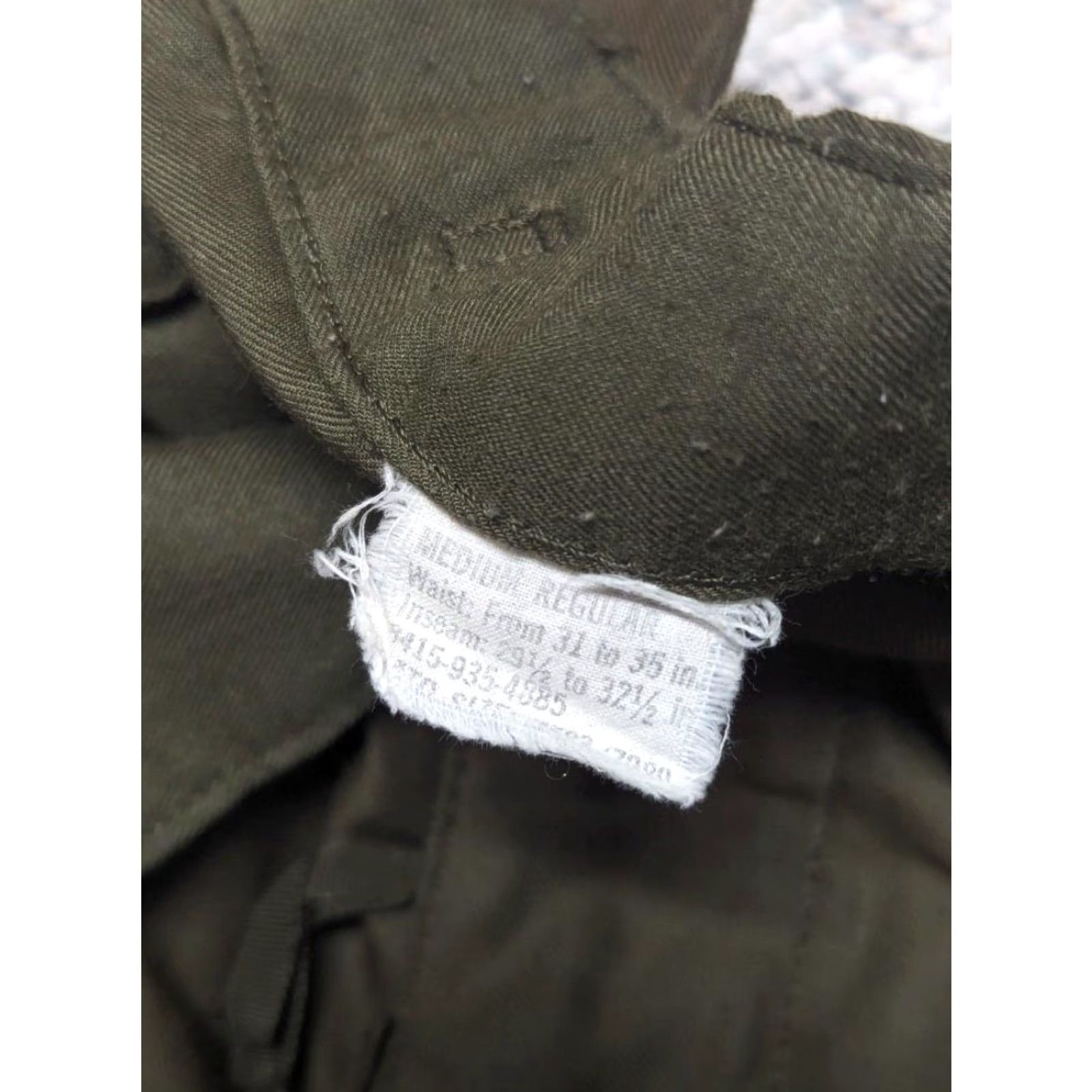 Vintage VINTAGE US Army Cargo Pants Shirt Mens 32x32 Green Cotton OG107 1970s Vietnam Size US 32 / EU 48 - 3 Thumbnail