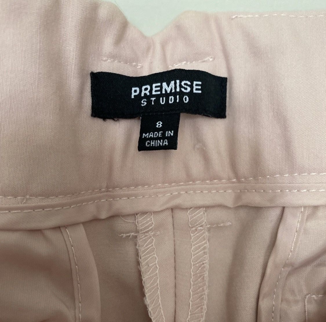 Other LIGHT PINK PLEATED HIGH RISE STRETCH ANKLE PANTS Size 30" / US 8 / IT 44 - 2 Thumbnail
