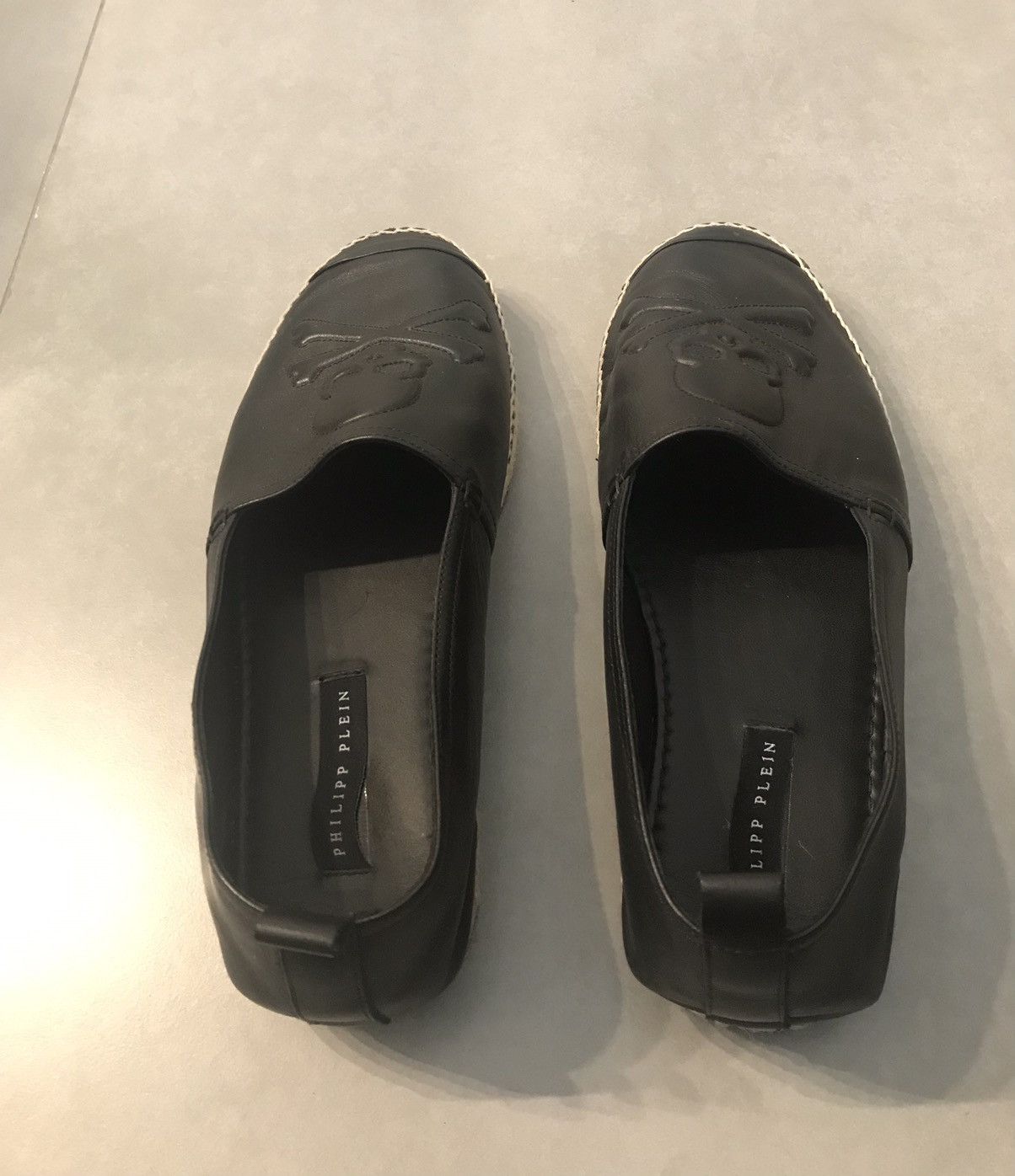 Philipp Plein Philipp Plein black leather espadrilles Size US 11 / EU 44 - 2 Thumbnail