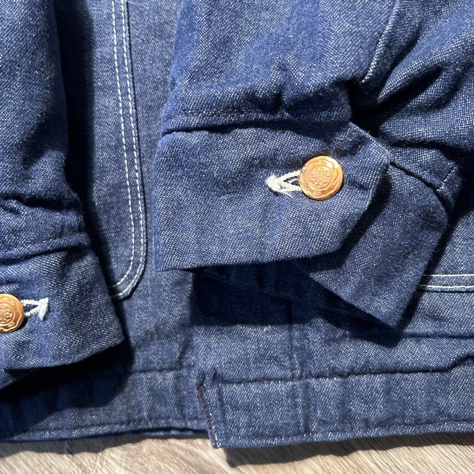 Sears Vintage 50s Lined Dark Denim Prison Stencil Chore Jacket XL Size US XL / EU 56 / 4 - 7 Thumbnail