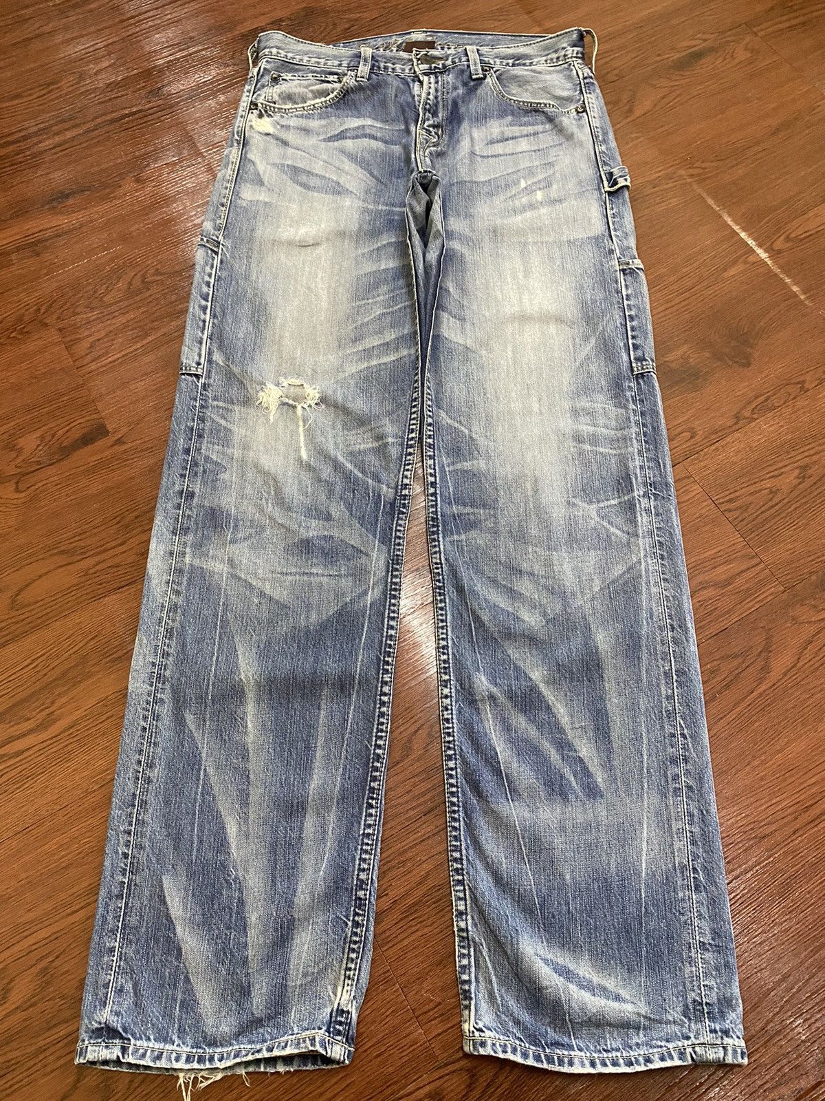 Levi's Vintage Clothing Vintage Levis Japan Blue Wash Workwear Jeans Size US 31 - 1 Thumbnail