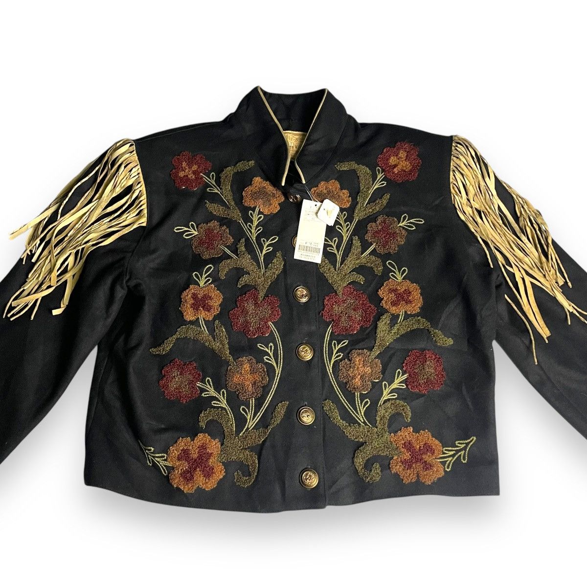 Double D Ranch 🔥 DOUBLE D RANCH EMBROIDERED NATIVE FLOWER WOOL JACKET Size M / US 6-8 / IT 42-44 - 3 Thumbnail