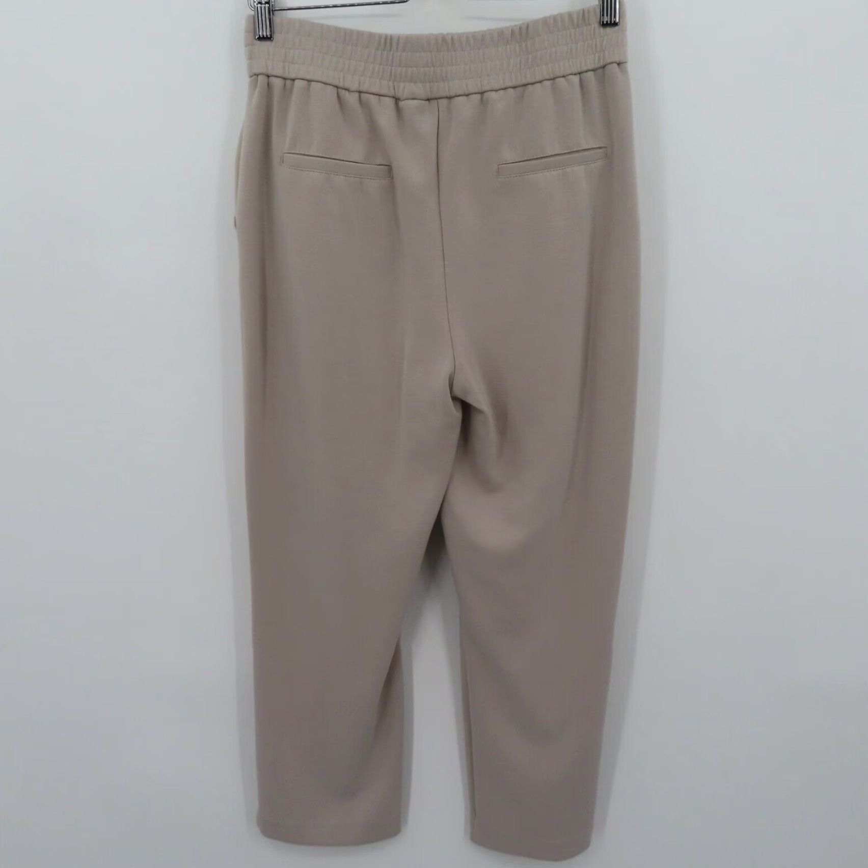 Vintage Mason DAmelie Pants Womens Medium Pull On Stretch Waistband Beige Pleated Front Size 32" / US 10 / IT 46 - 4 Thumbnail