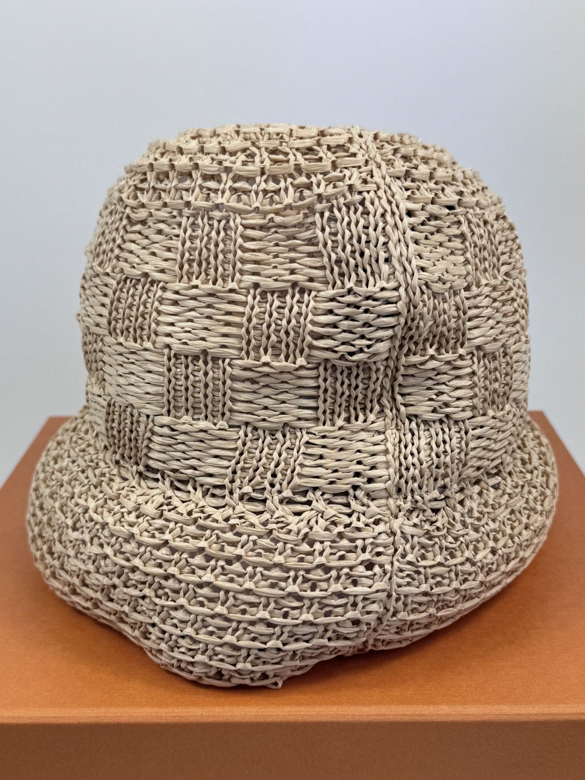 Louis Vuitton DAMIER RAFFIA HAT M7570M Size ONE SIZE - 3 Thumbnail