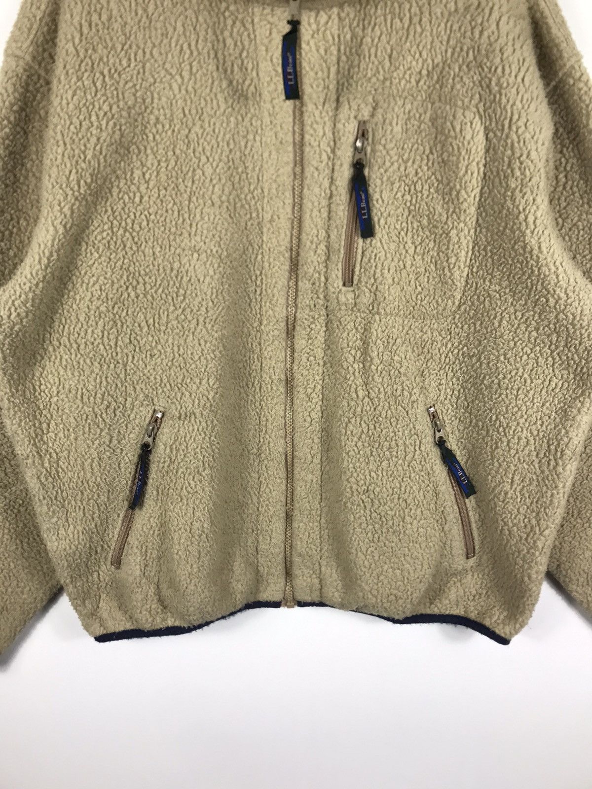 L.L. Bean ⚡️Vintage LL.Bean Fleece Deep Pile Sweater Jacket Size US L / EU 52-54 / 3 - 5 Thumbnail