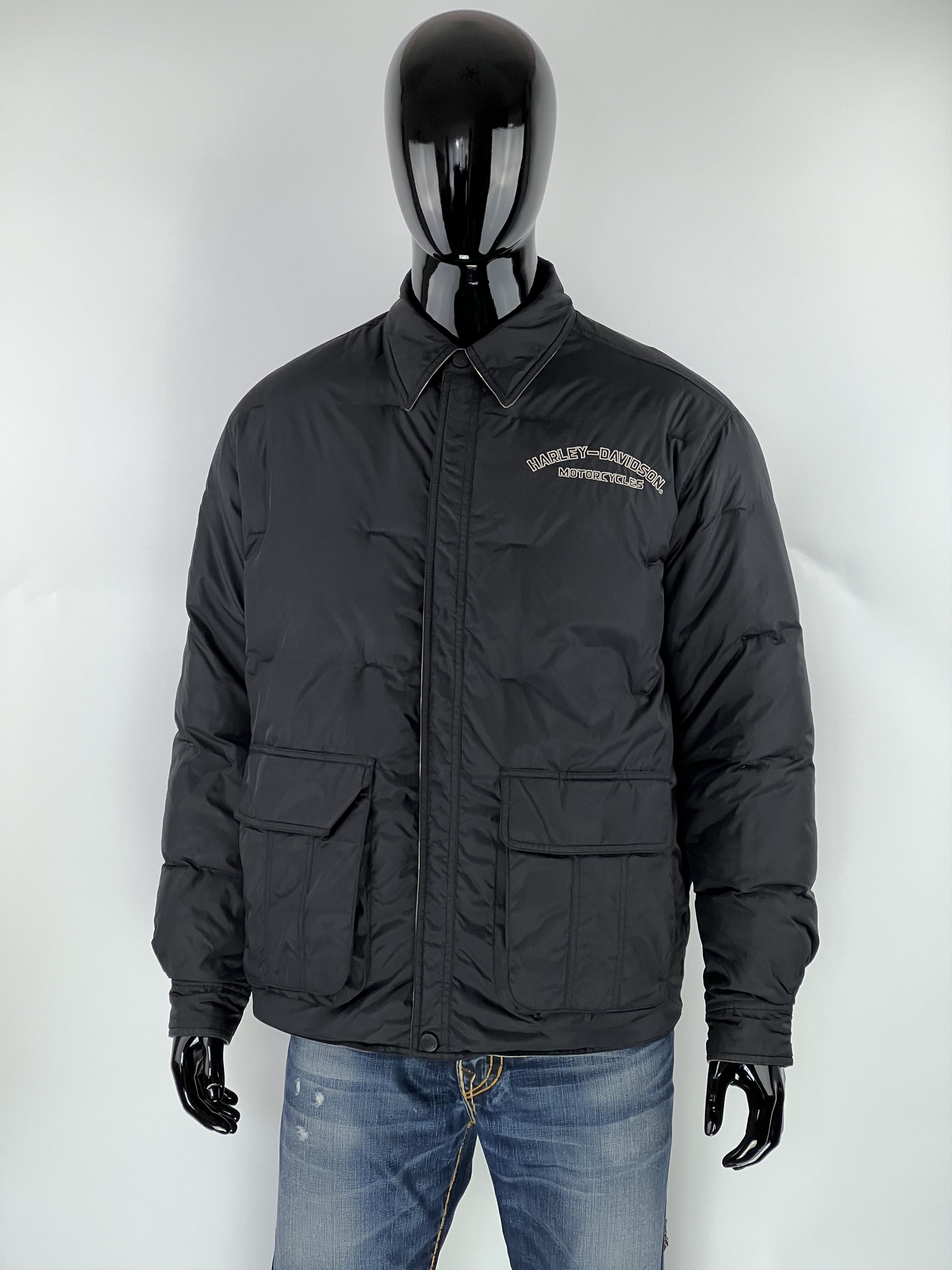 Harley Davidson Harley Davidson Men's Reversible Puffer Down Jacket Size M Size US M / EU 48-50 / 2 - 3 Thumbnail