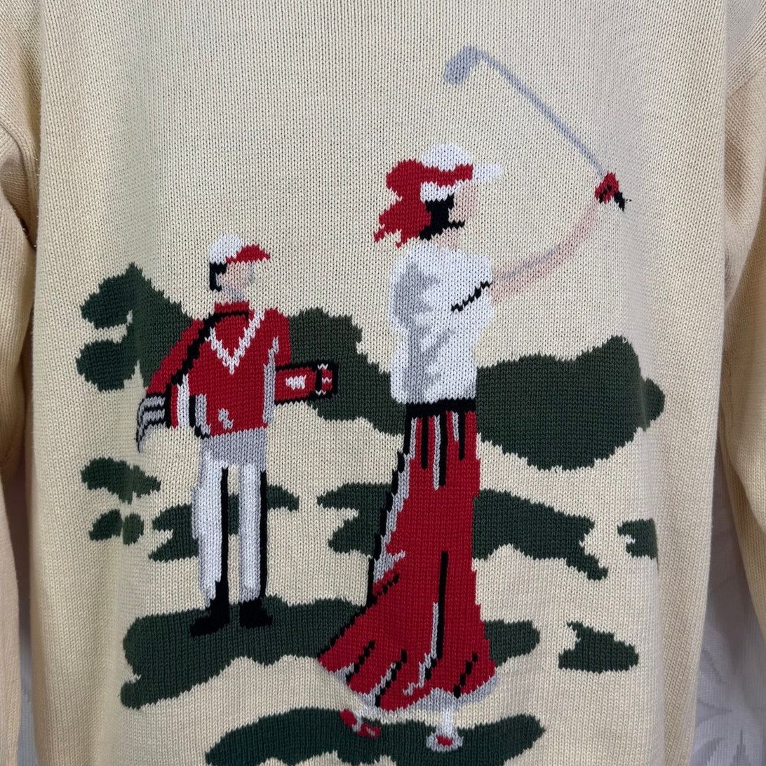 Pacific Trail Vintage Tails Golf Knit Pullover Preppy Sweater 90's Men's Size US M / EU 48-50 / 2 - 4 Thumbnail