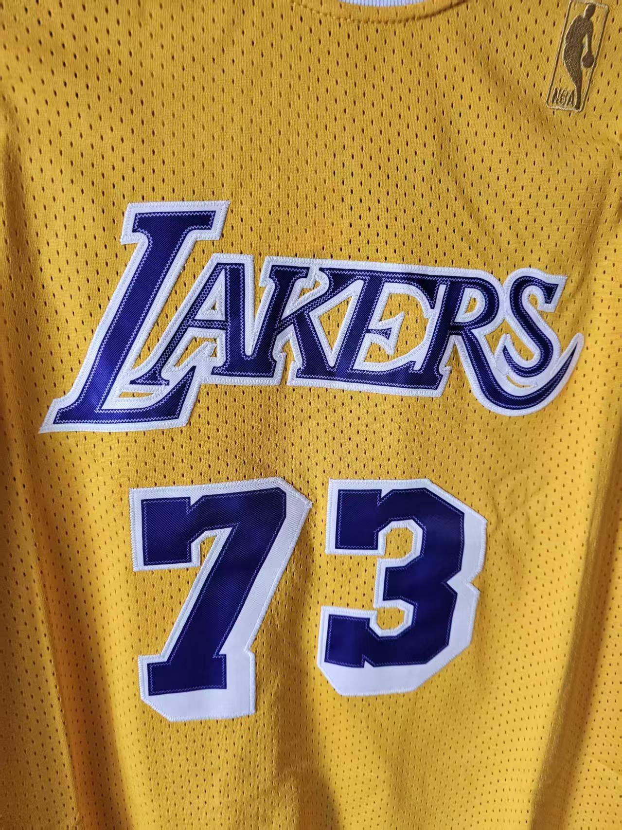 NBA Lakers 73 Dennis Rodman Jersey L Size US L / EU 52-54 / 3 - 3 Thumbnail