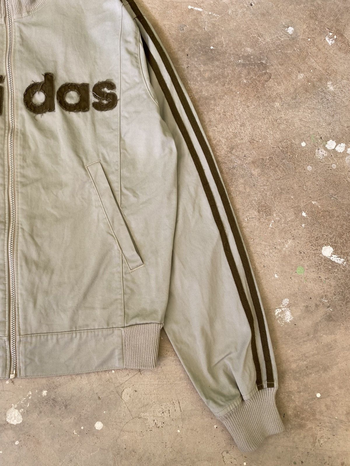 Adidas Adidas Logo Track Jacket Beige Olive Y2K Archive Size US S / EU 44-46 / 1 - 3 Thumbnail