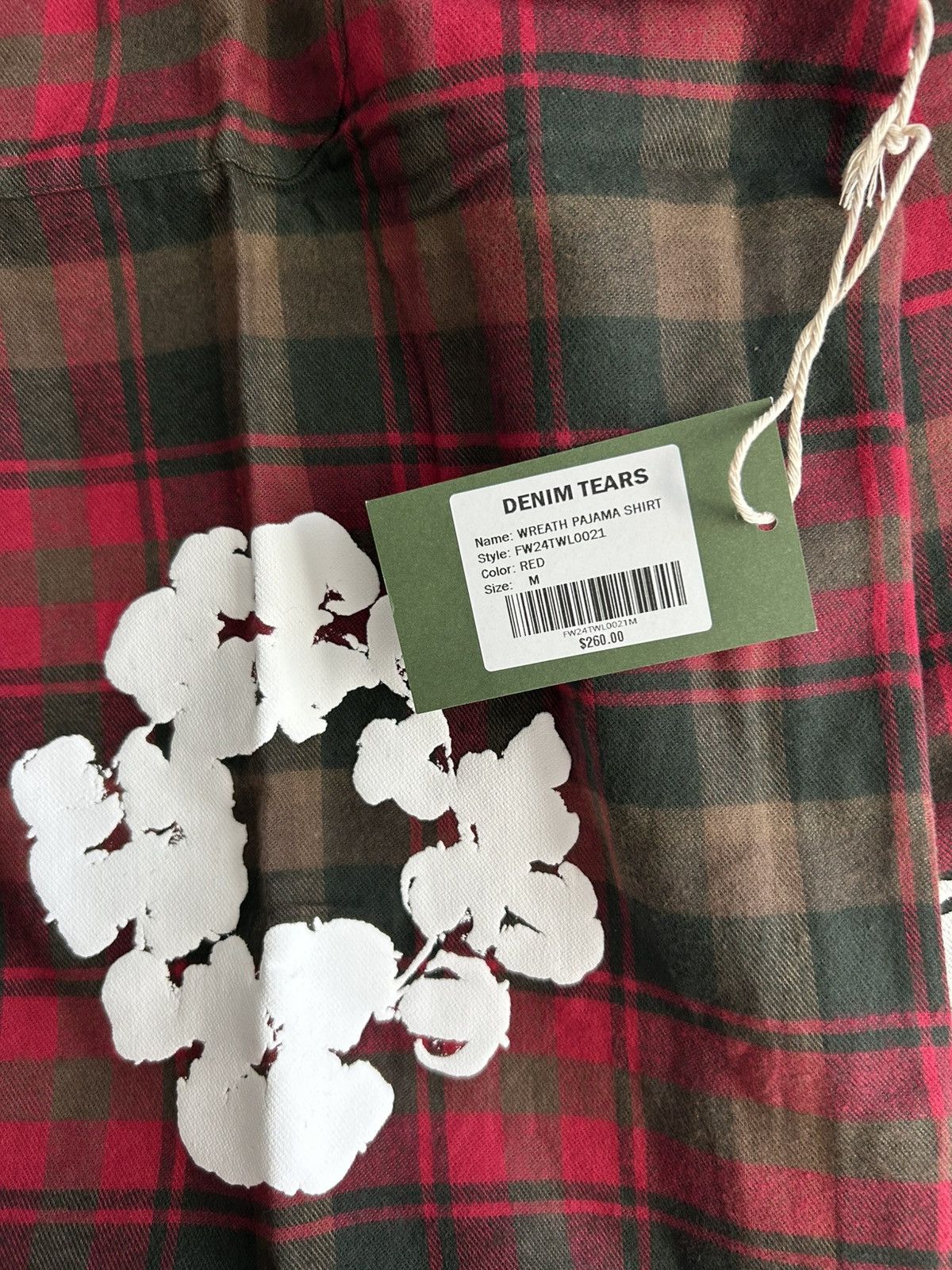 DENIM TEARS Denim Tears Cotton Wreath Pajama Shirt Long Sleeve Flannel Size US M / EU 48-50 / 2 - 9 Thumbnail