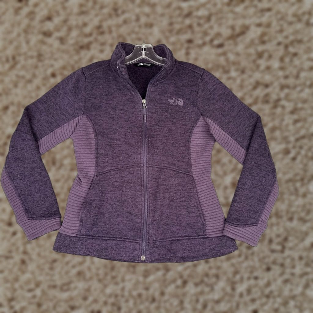 The North Face Jacket Women S Purple Full Zip Polyester The North Face Jacket Women S Purple Full Zip Polyester