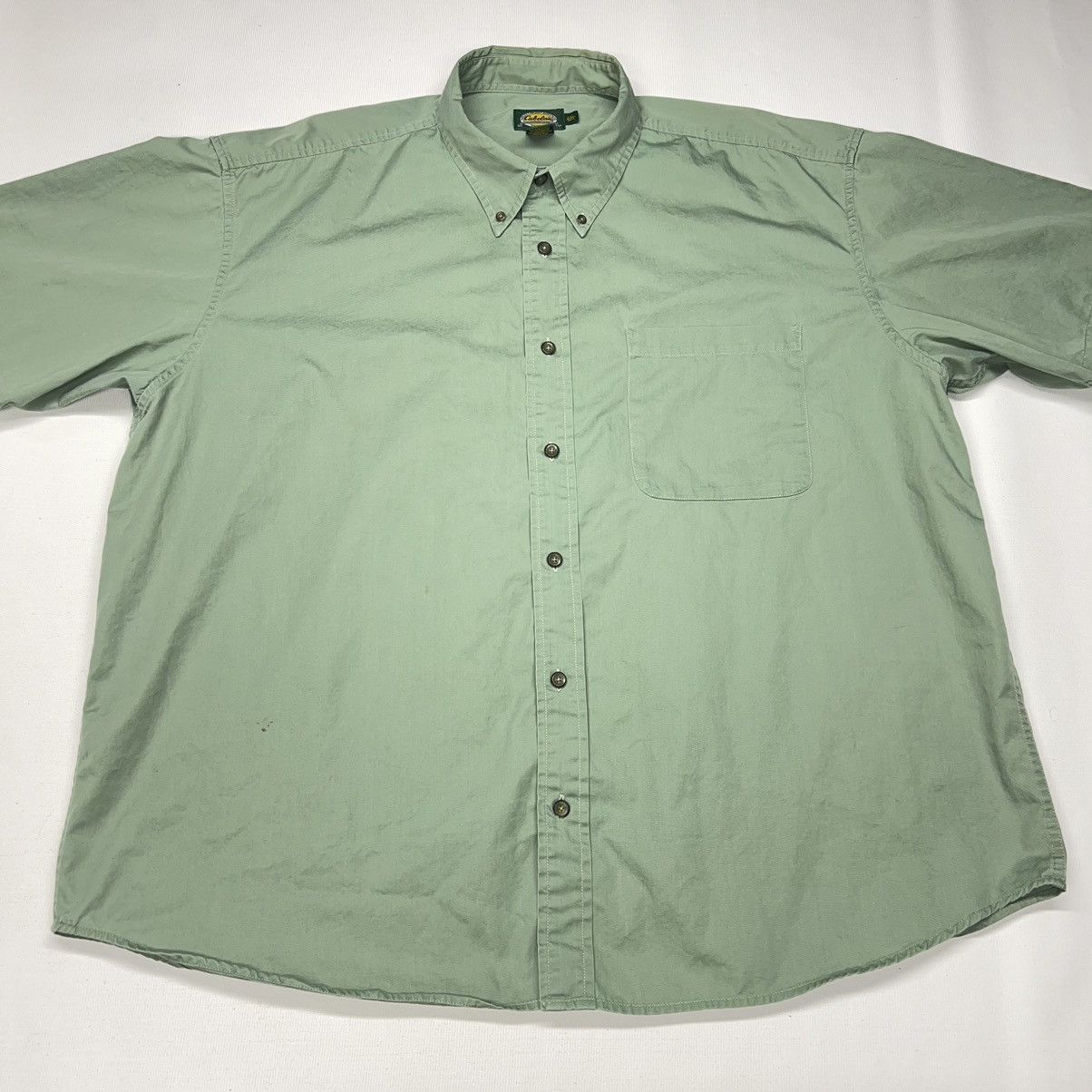 Cabelas Cabelas Button Down Shirt Green Short Sleeve Outdoor Gear Size US XXL / EU 58 / 5 - 2 Thumbnail