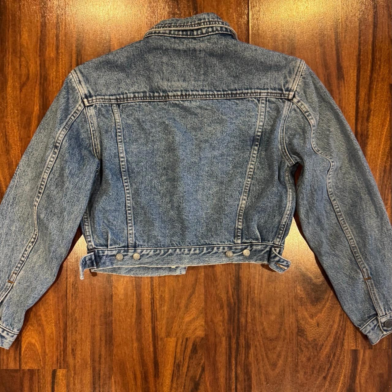 Designer Vintage Cropped Soviet Denim Jacket Size M / US 6-8 / IT 42-44 - 2 Thumbnail