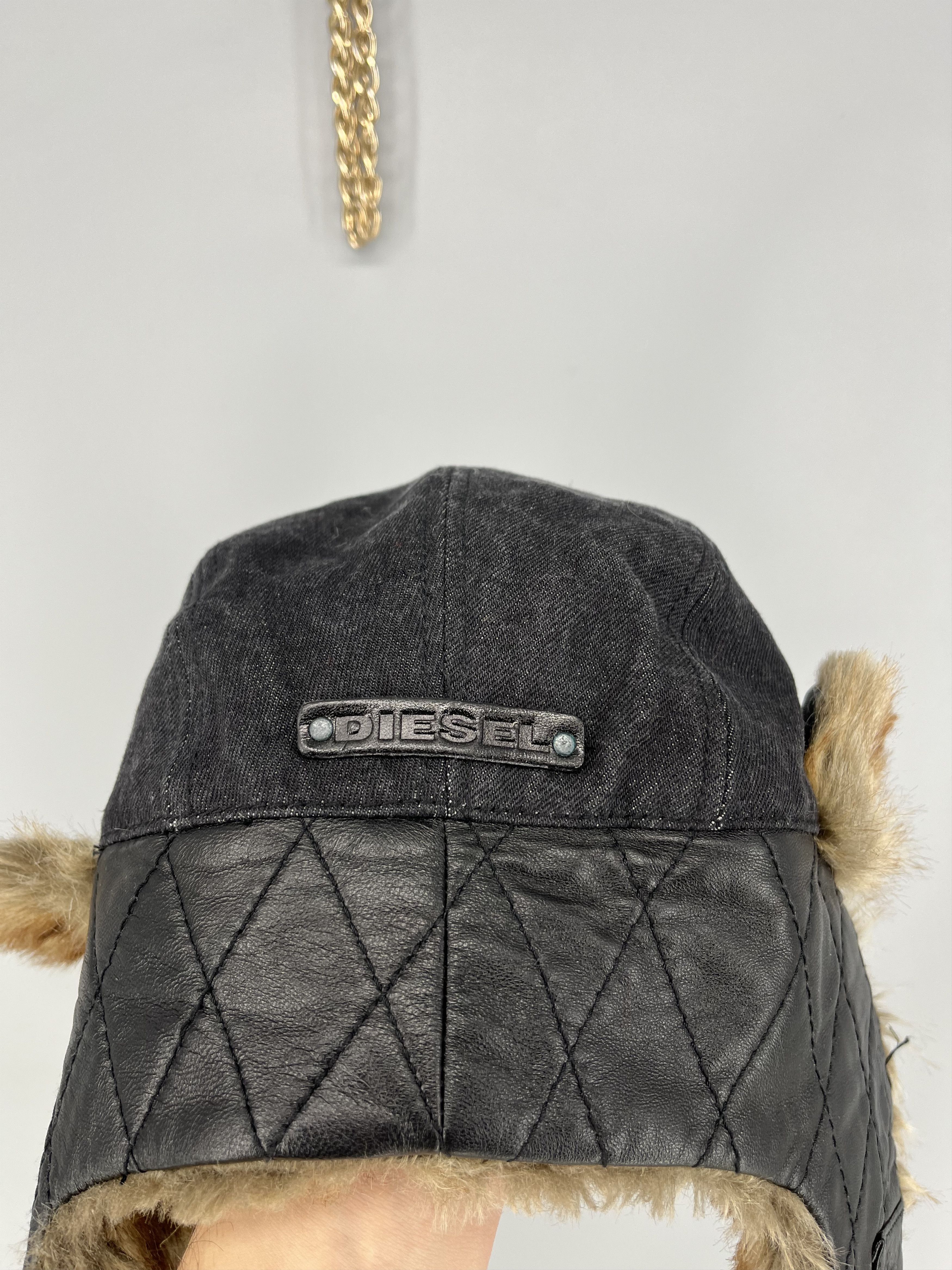 Diesel Diesel Men Cotton Lamb leather Flight Cap Luxury Sleek Casua Size US M / EU 48-50 / 2 - 7 Thumbnail