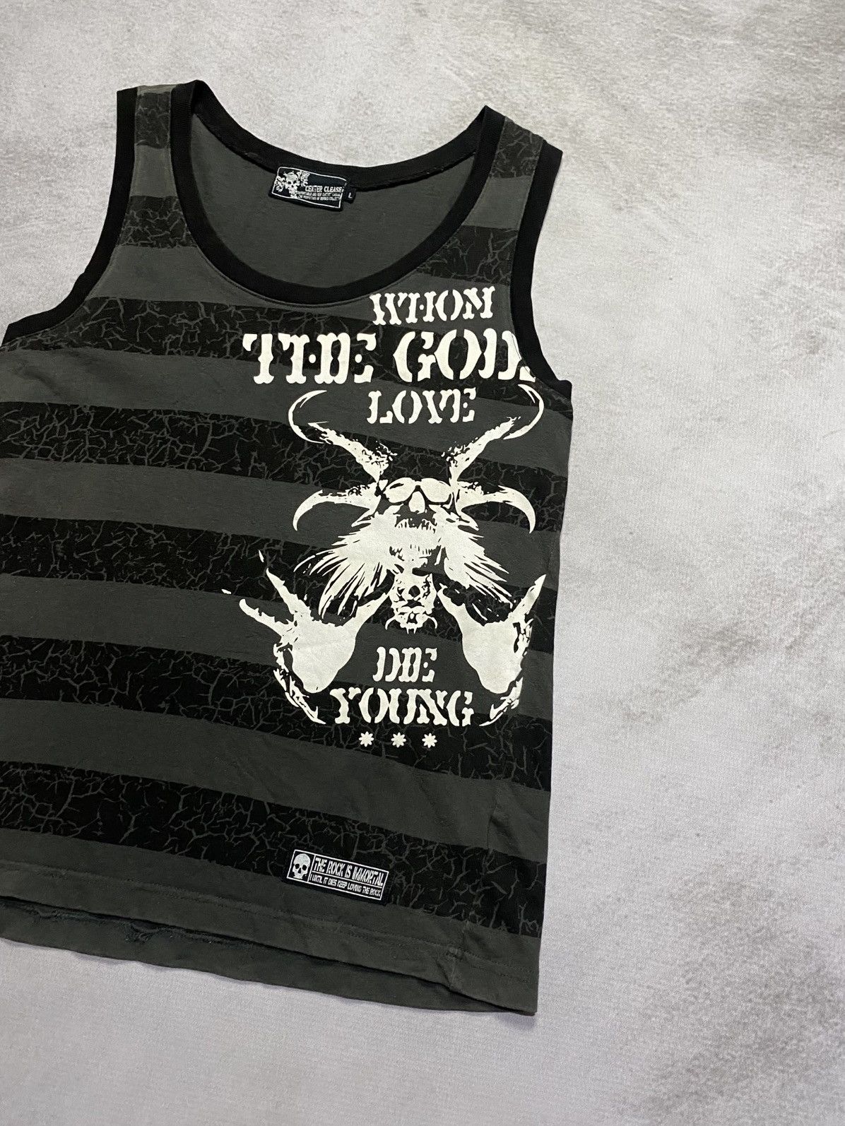 Japanese Brand Center Clease Grunge Tank Top Size US L / EU 52-54 / 3 - 3 Thumbnail
