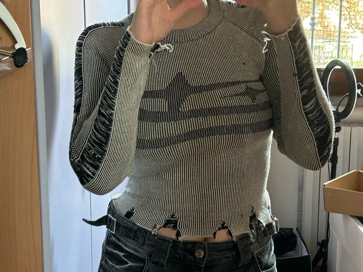 Japanese Brand Women Long Sleeve Jumpers Ripped Vintage Sweater Size S / US 4 / IT 40 - 9 Thumbnail