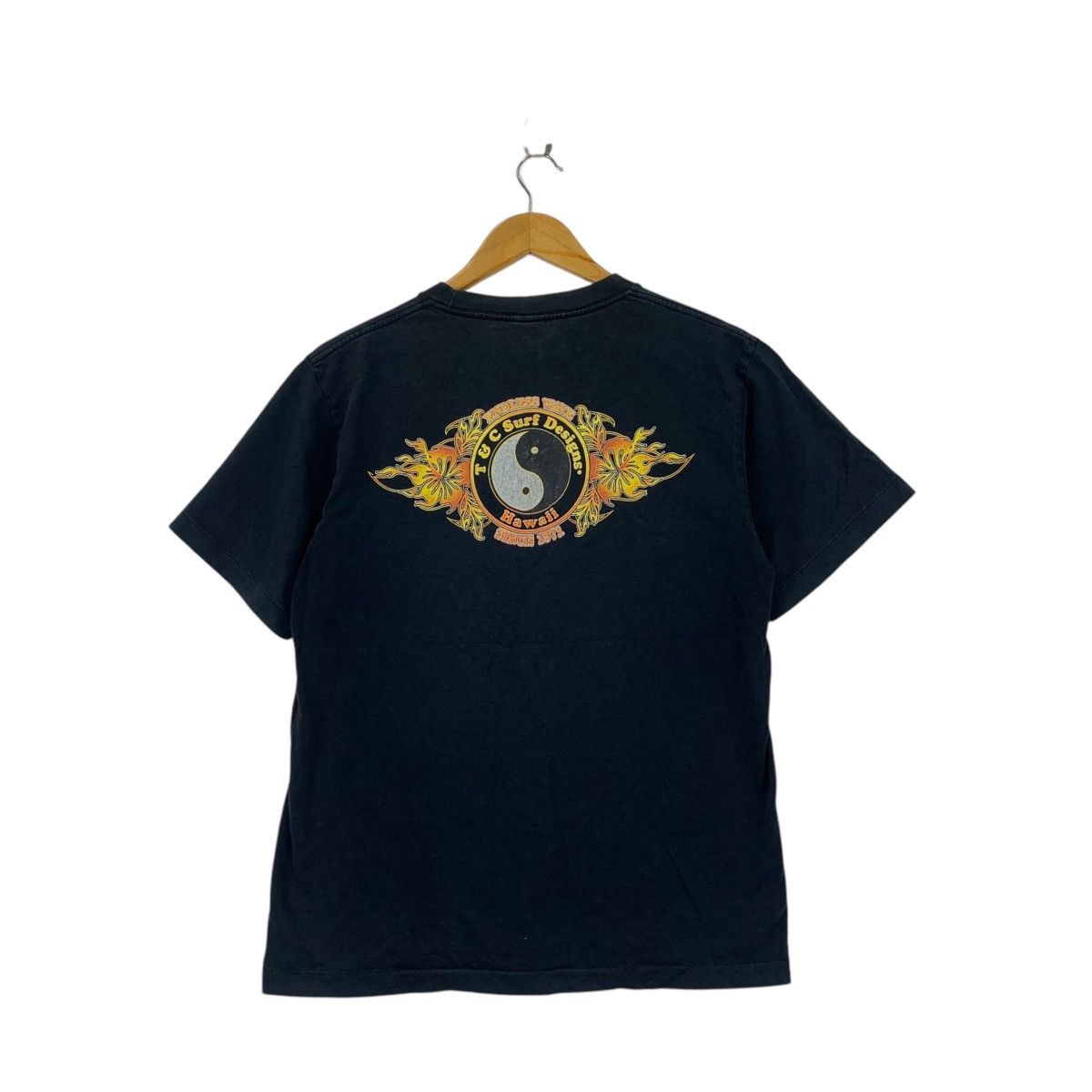 Vintage Vintage 90’ T&C SURF DESIGNS Hawaii Hibiscus Tee Shirt Top Size US M / EU 48-50 / 2 - 6 Thumbnail