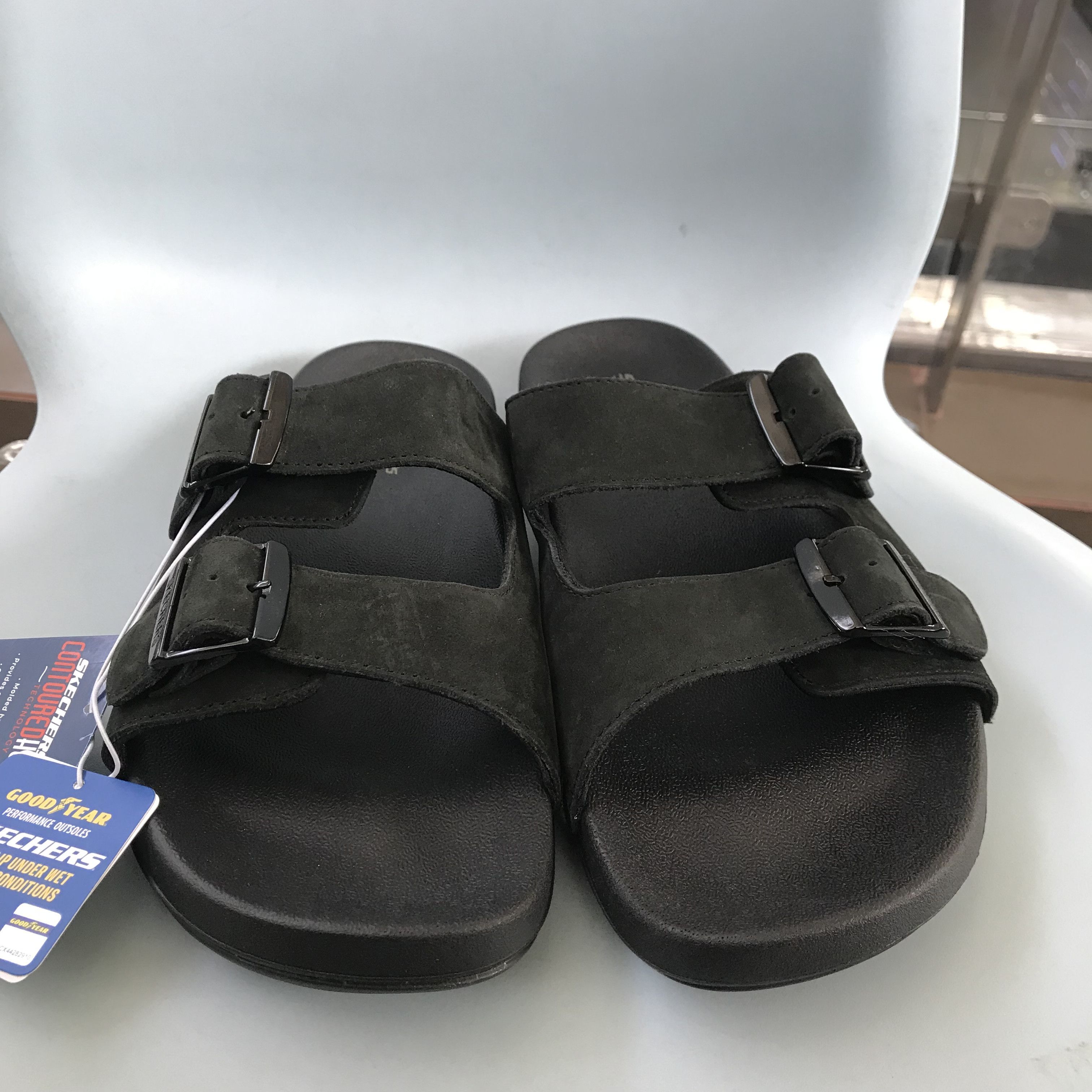 SKECHERS Skechers archfit sandals slipper black Suede arizona 2 Size US 11.5 / EU 44-45 - 6 Thumbnail