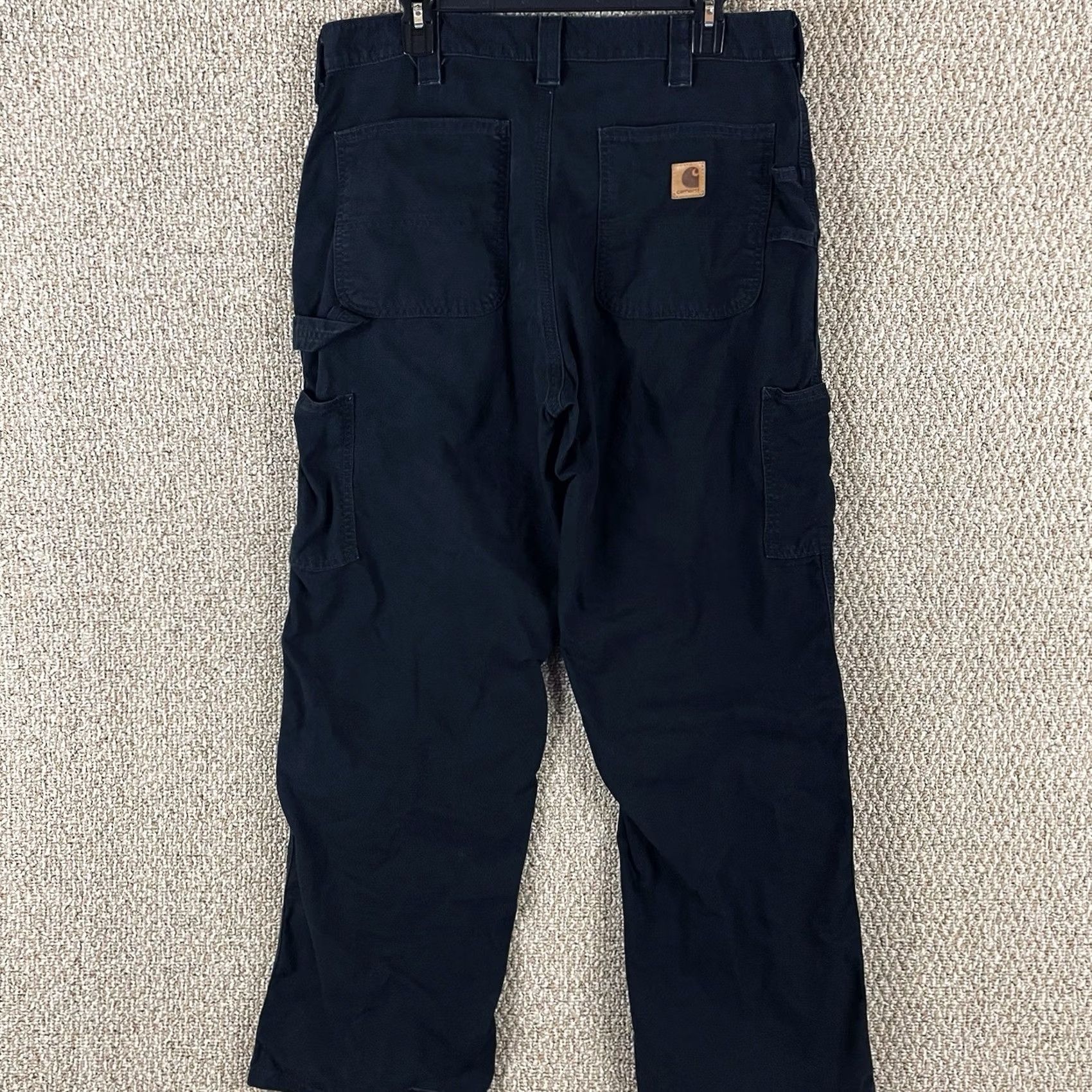Carhartt Carhartt Pants Mens 35x30 Black B151 Loose Fit Utility Workwear Grunge Vtg 163 Size US 35 - 4 Thumbnail